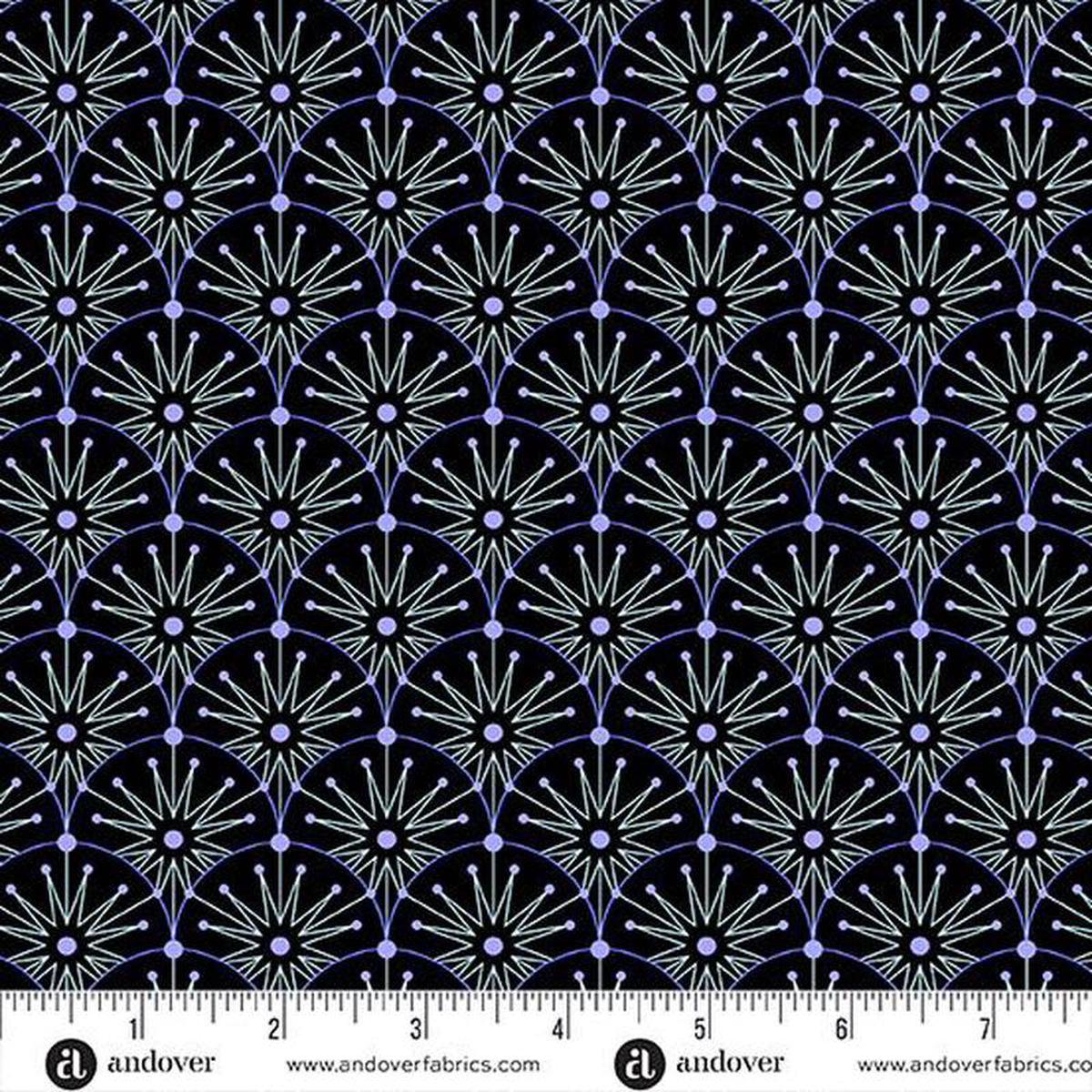 Andover Fabrics Cent Pr Deco Frost CS-1111-K Black Ice Giucy Giuce