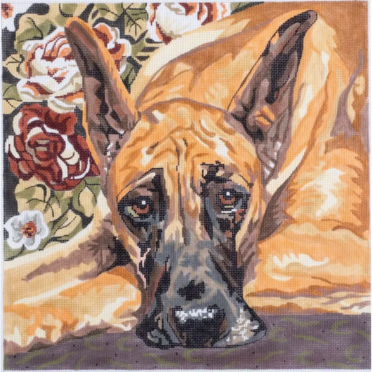 Barbara Russell Designs Great Dane Dog Needlepoint Canvas