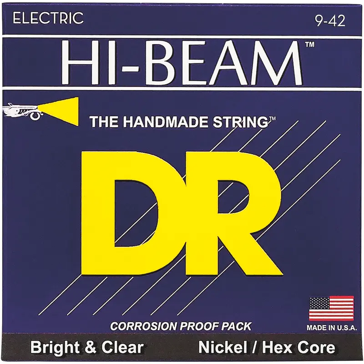 DR Strings LTR-9 Hi-Beams Nickel Light Electric Guitar Strings