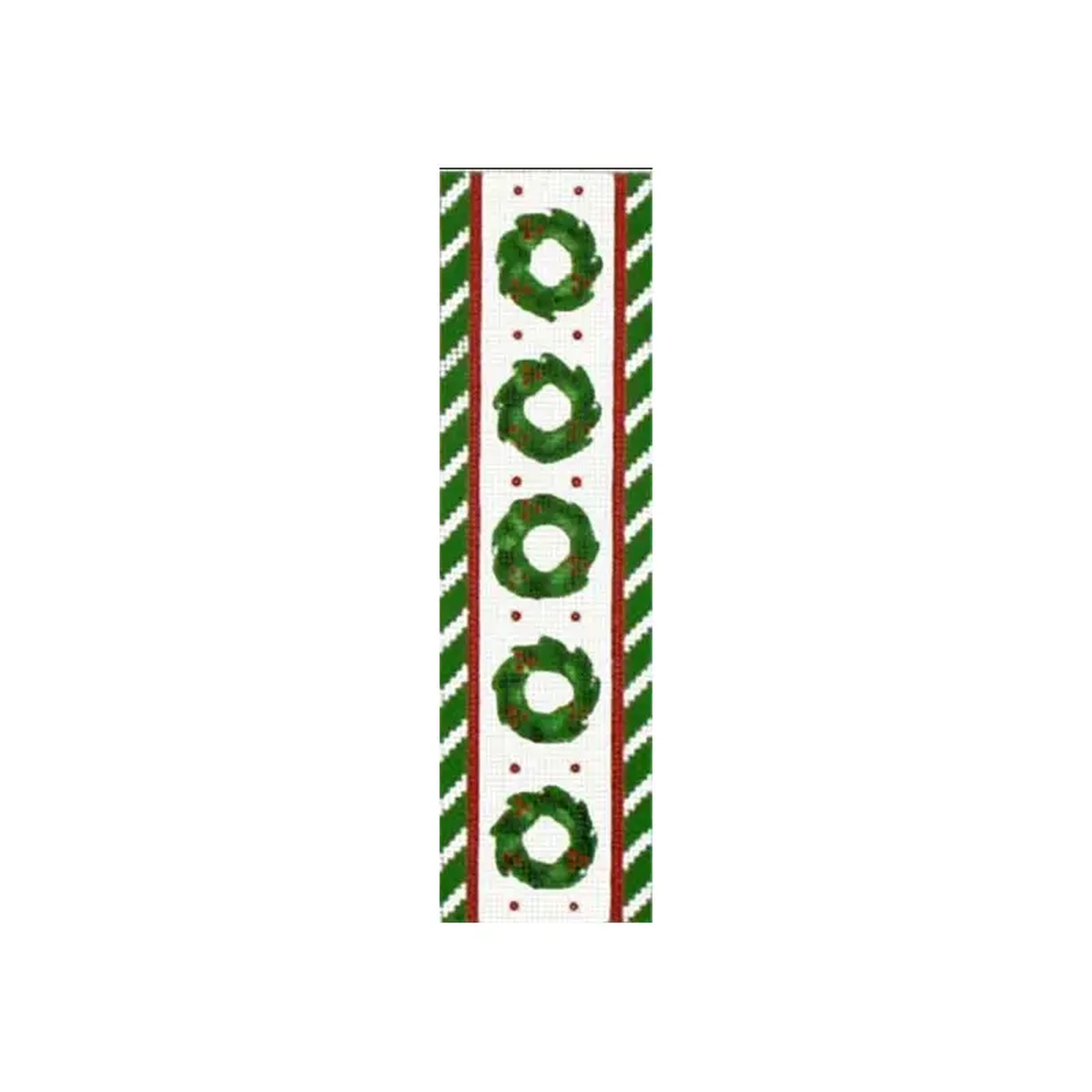 Melissa Shirley Designs Wreath Ribbon Candy B Needlepoint Canvas