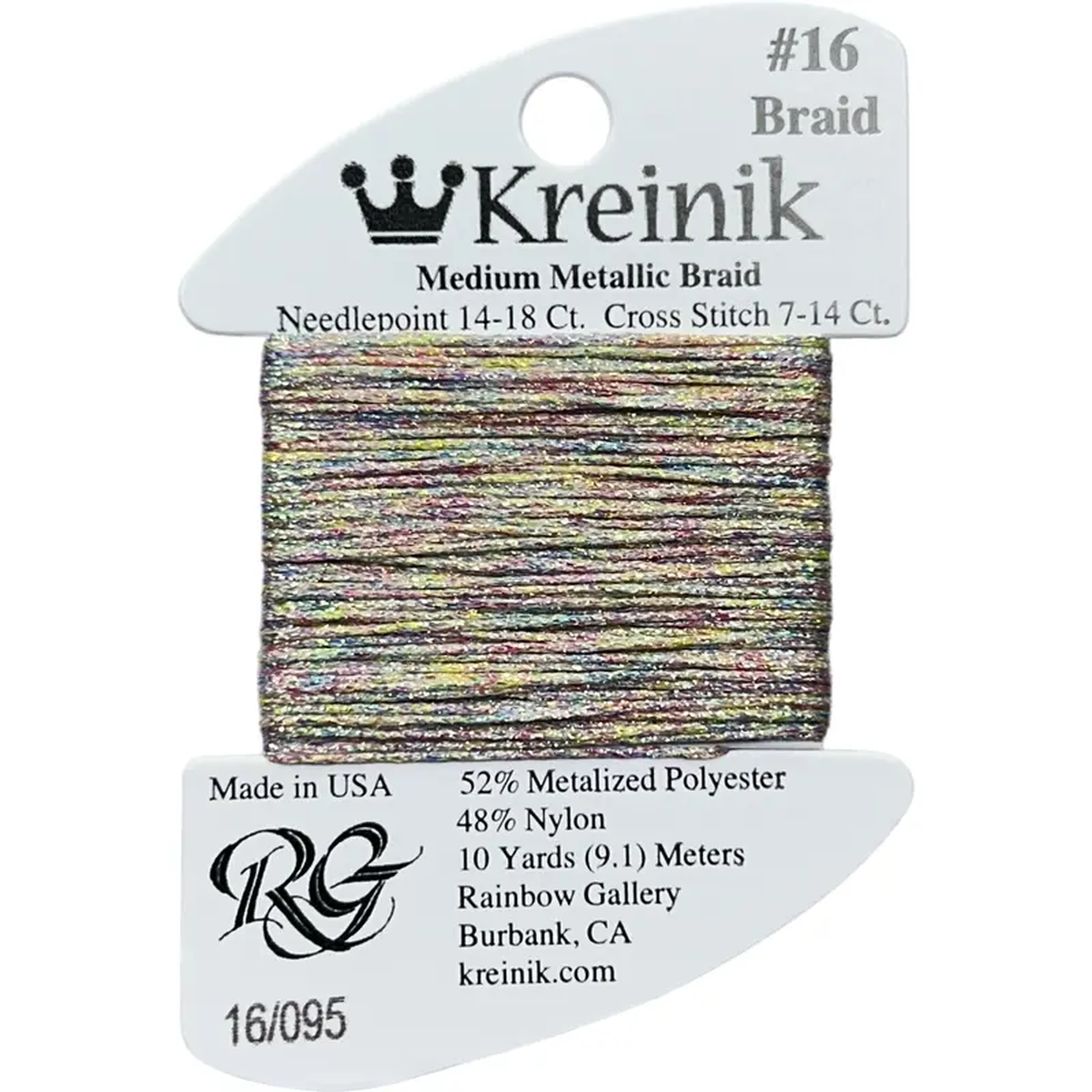 Rainbow Gallery Kreinik Medium Braid 16 8211 0095 Starburst