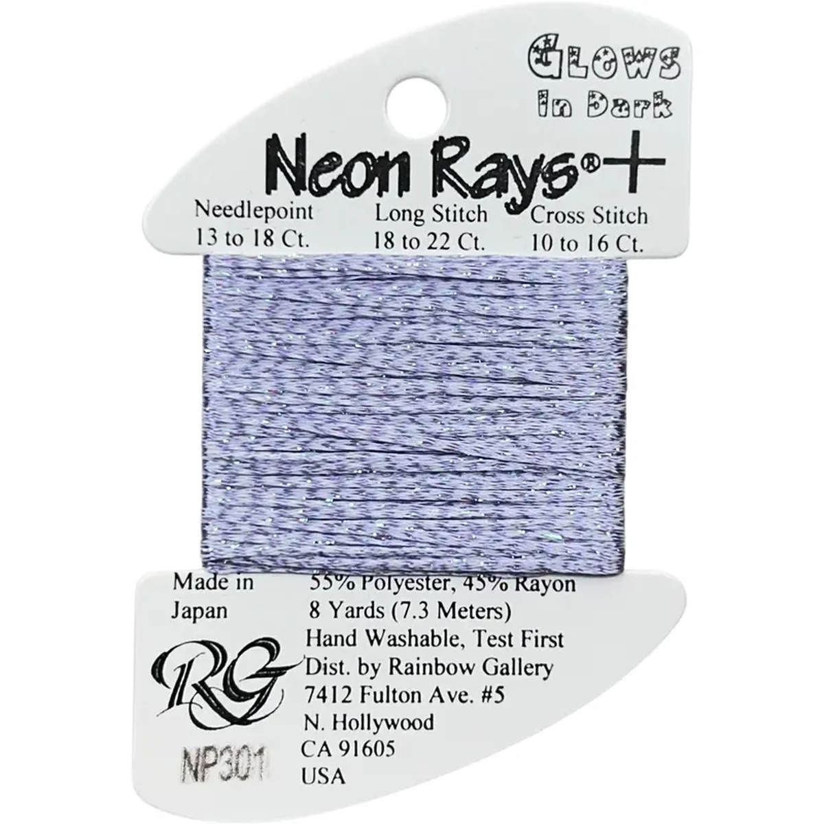 Rainbow Gallery Neon Rays Plus 8211 301 Violet Glow in Dark