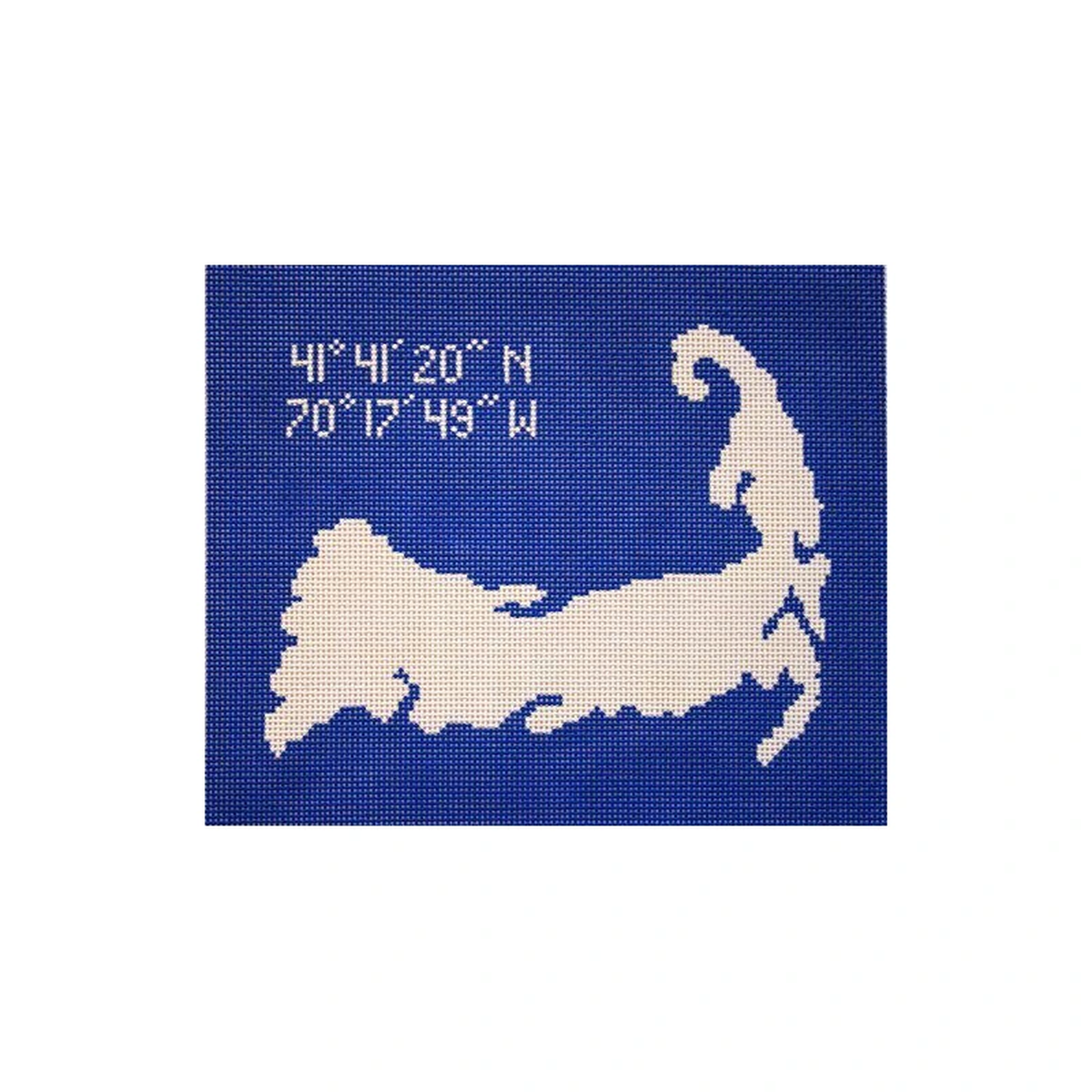 Silver Needle Cape Cod Pillow Needlepoint Canvas