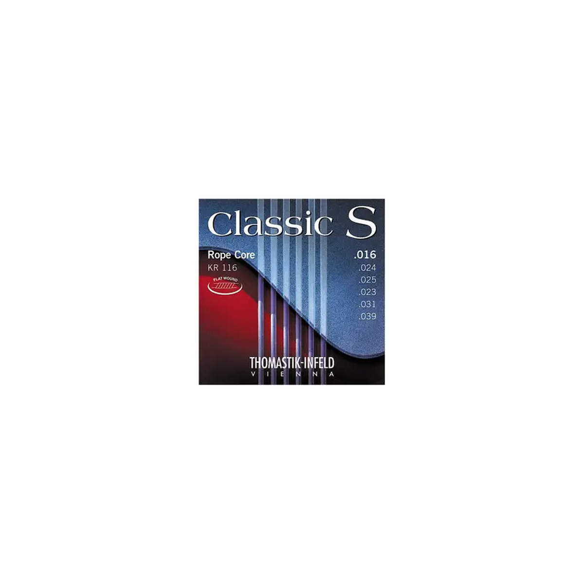Thomastik KR116 Classic S Series Flatwound Light Guitar Strings