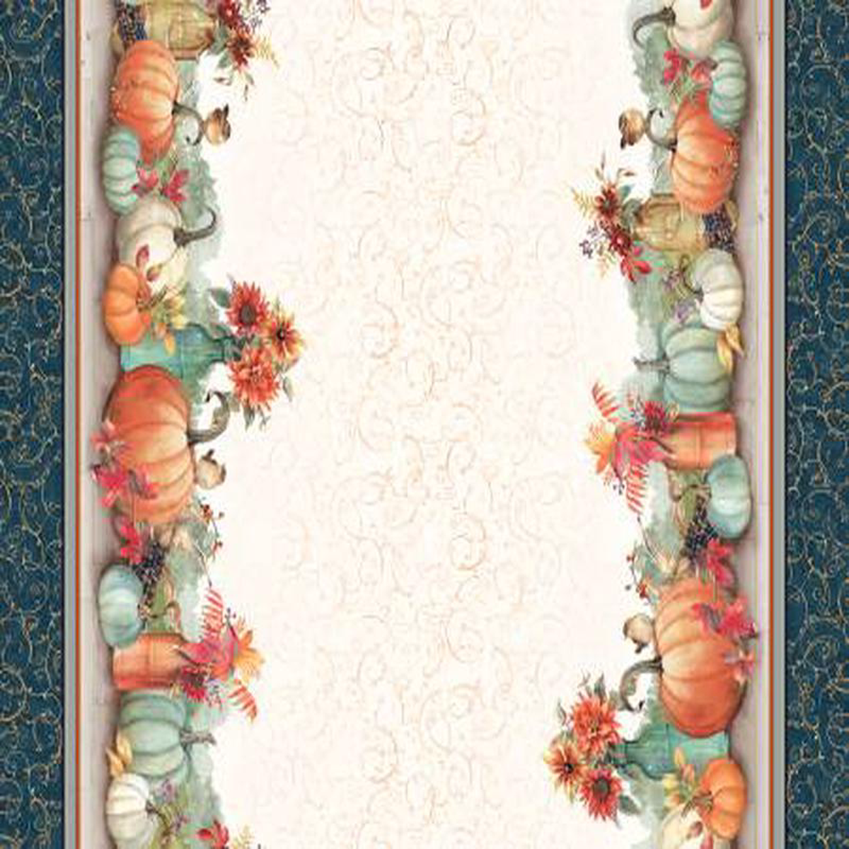 Bountiful Harvest Scene Double Border 5879-MU