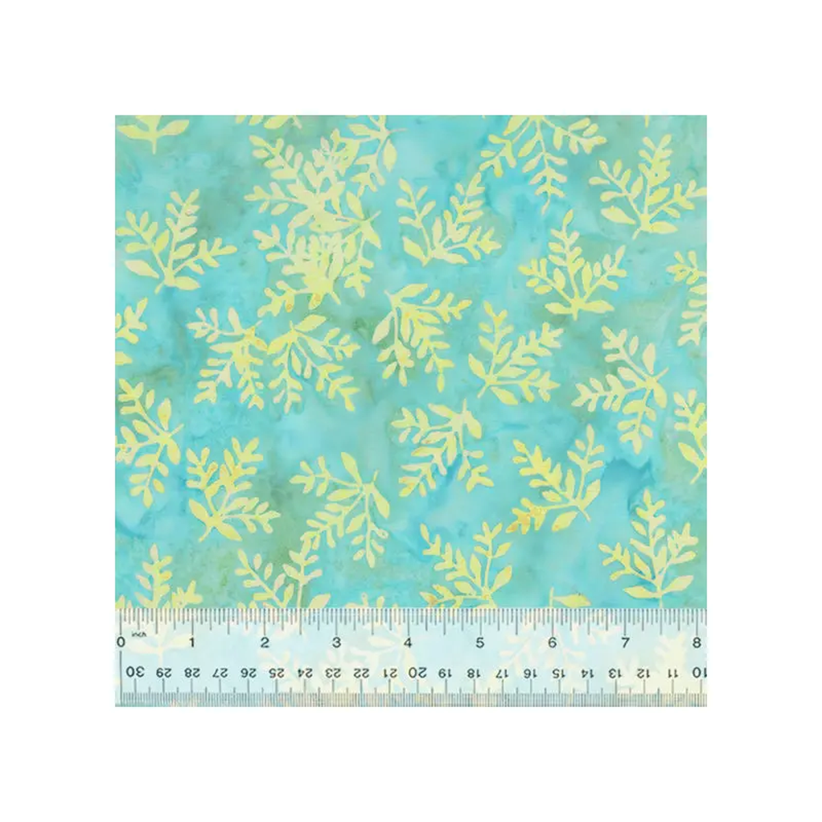 JDJ 8211 Summer Days Jacqueline de Jonge 3389Q-X Light Blue Fern Leaves Batik Cotton