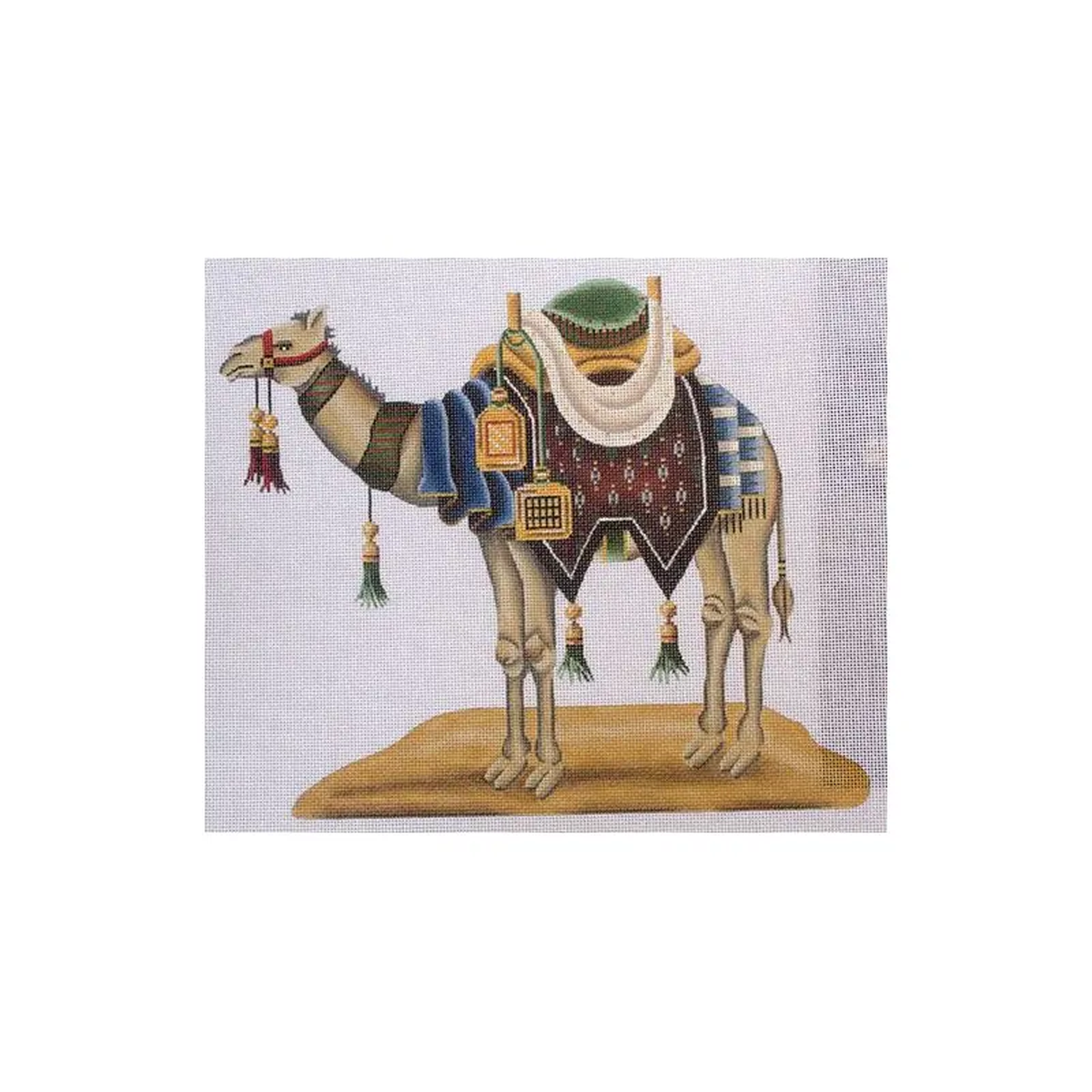 Rebecca Wood Designs Red Camel Needlepoint Canvas