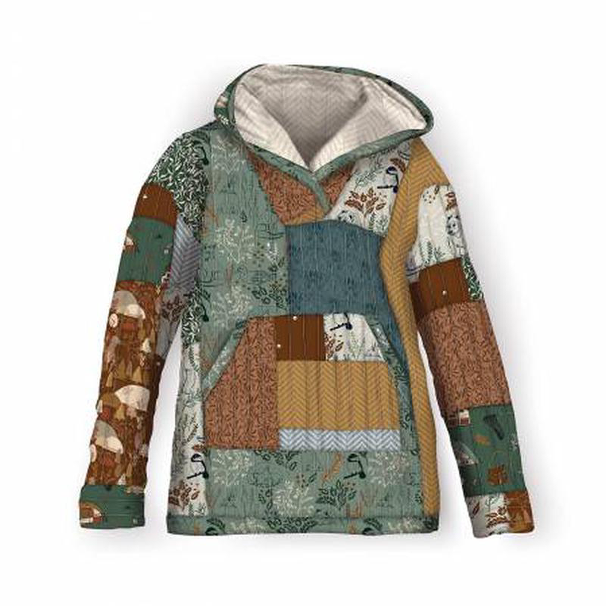 Casey Cometti Dancing Daisies Quilted Hoodie Pattern