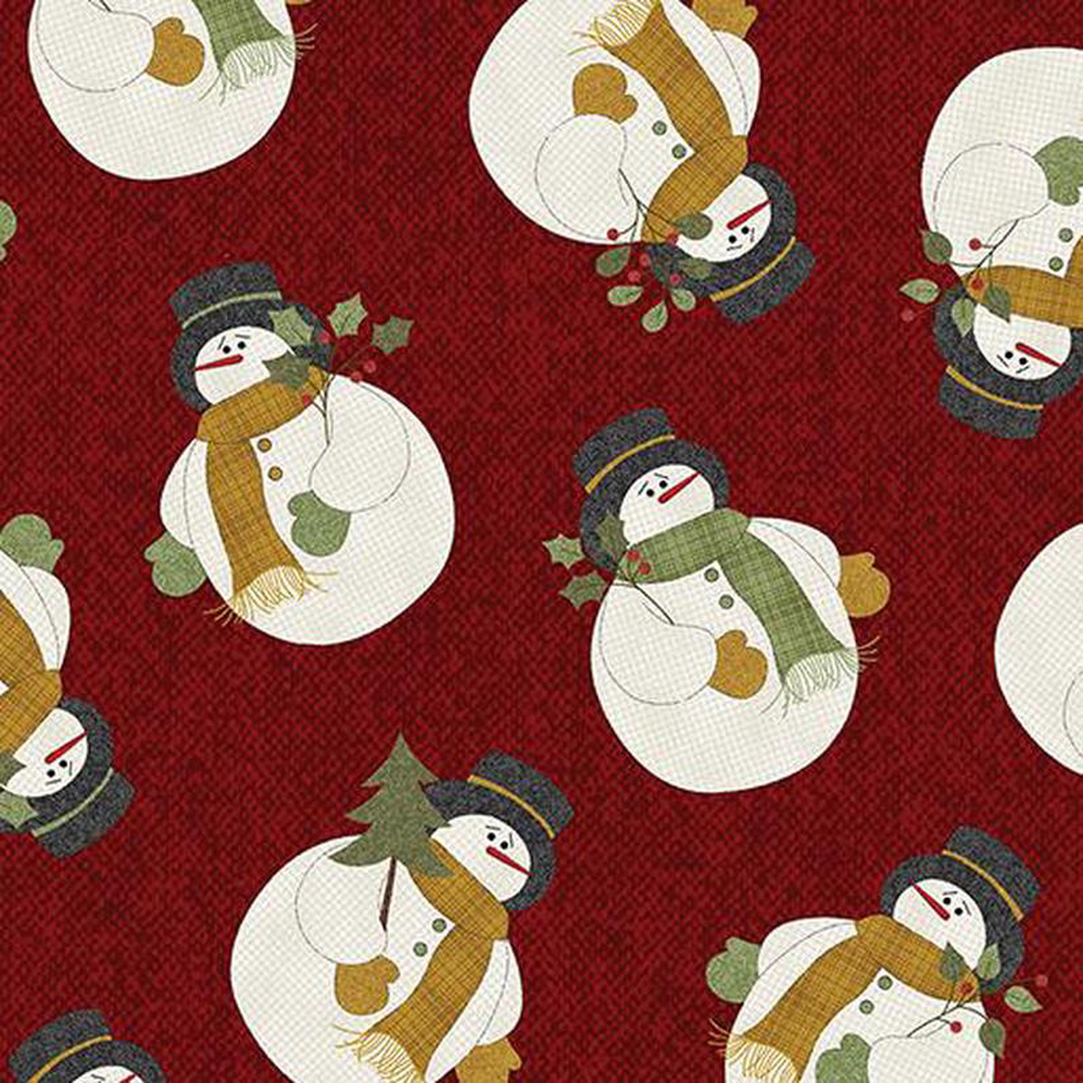 Benartex Snowballs 16241-87 Sangria Cheryl Haynes