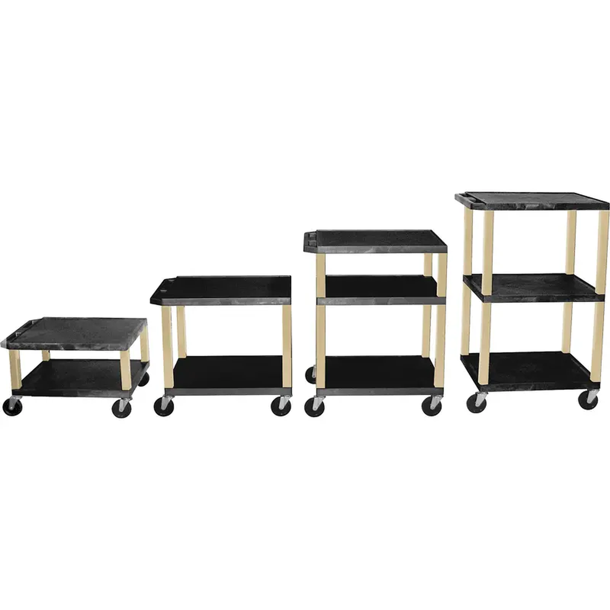 H Wilson Tuffy Plastic 168221 to 428221 2 Shelf Cart