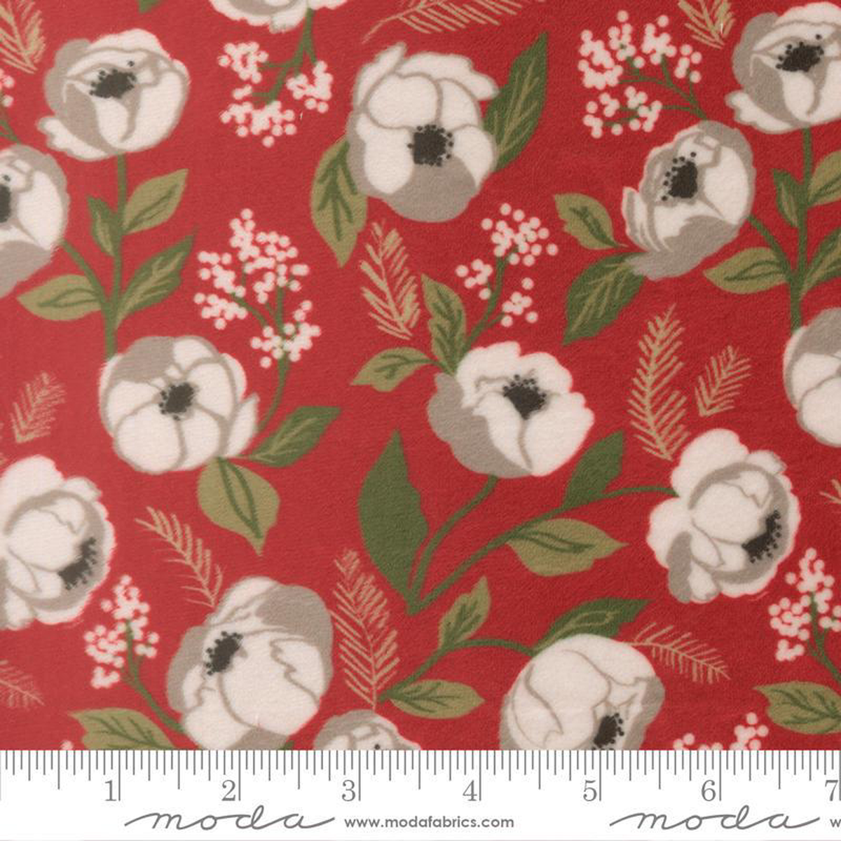 Christmas Eve Cuddle Cranberry 5180 16QC Moda 1