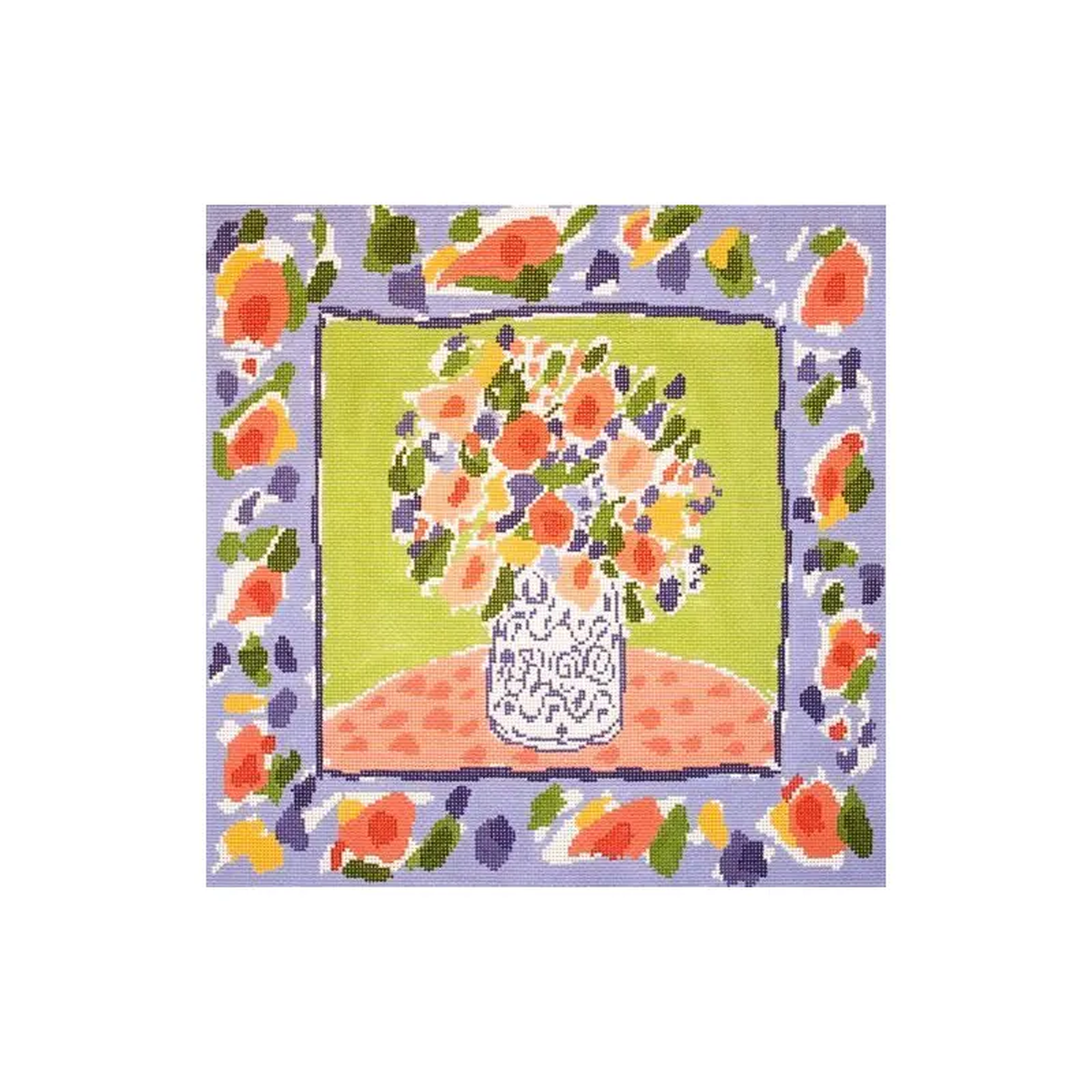 Cooper Oaks Design Vase For Phoebe Needlepoint Canvas