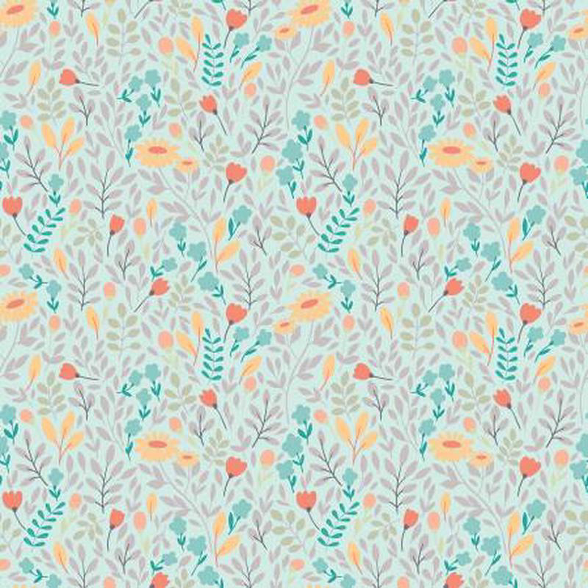 Sunshine and Sweet Tea C14323R-MINT Summer Floral Mint