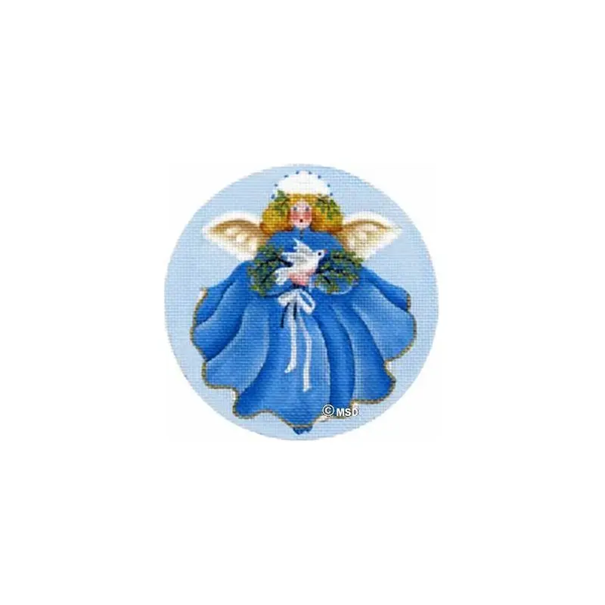Melissa Shirley Designs December8217s Angel 741-M Needlepoint Canvas