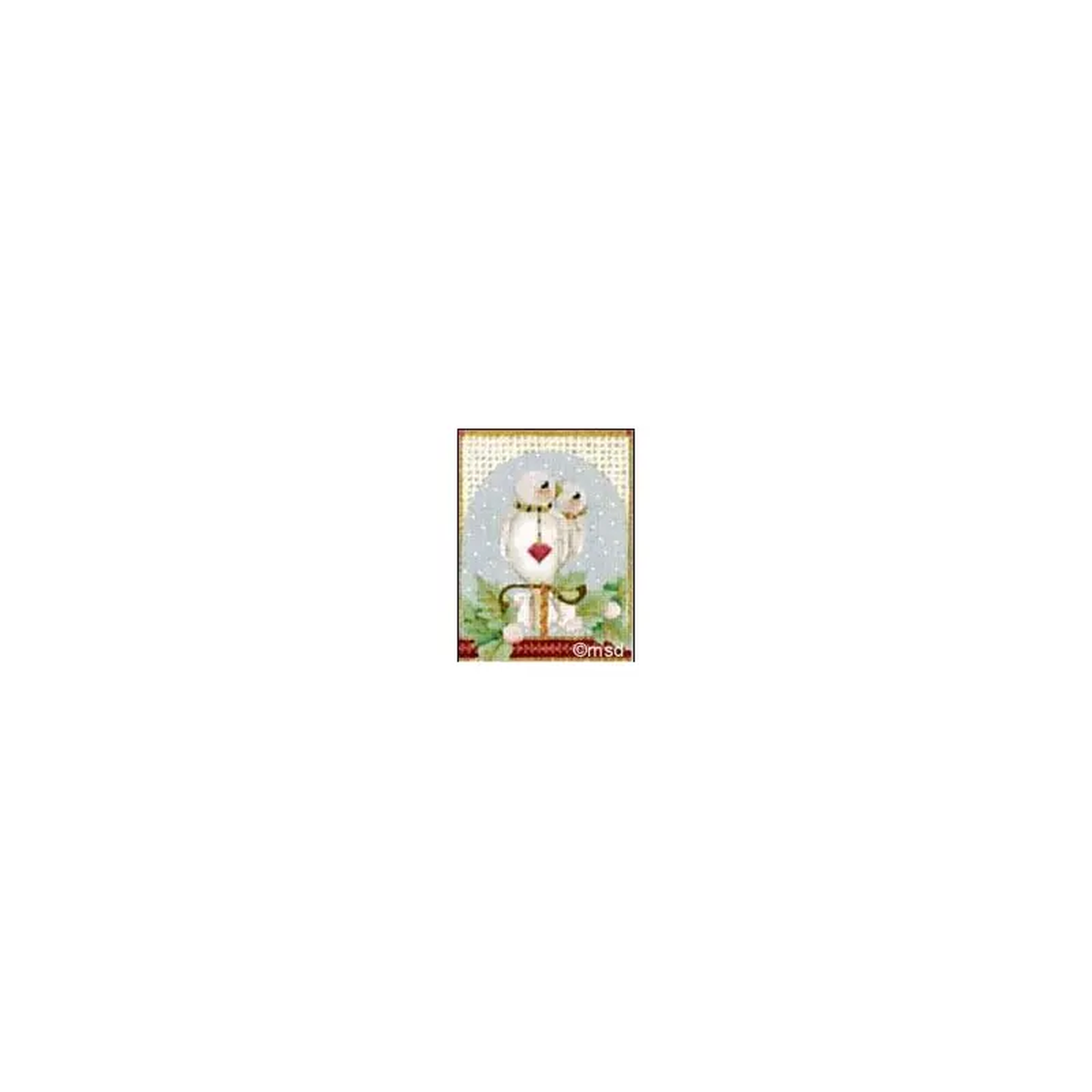 Melissa Shirley Designs Turtle Doves 497-B Needlepoint Canvas