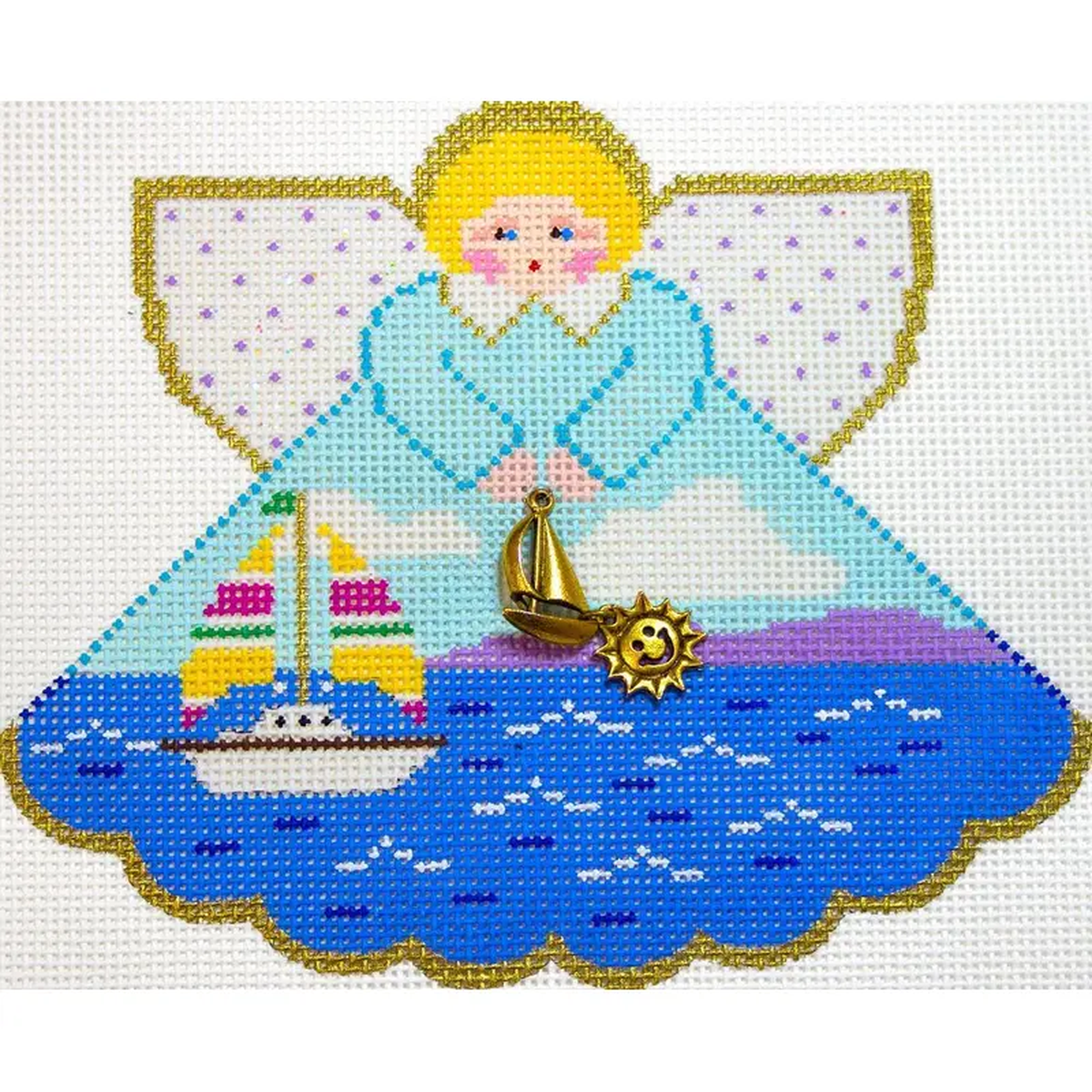 Painted Pony Designs Flying Colors Angel Needlepoint Canvas