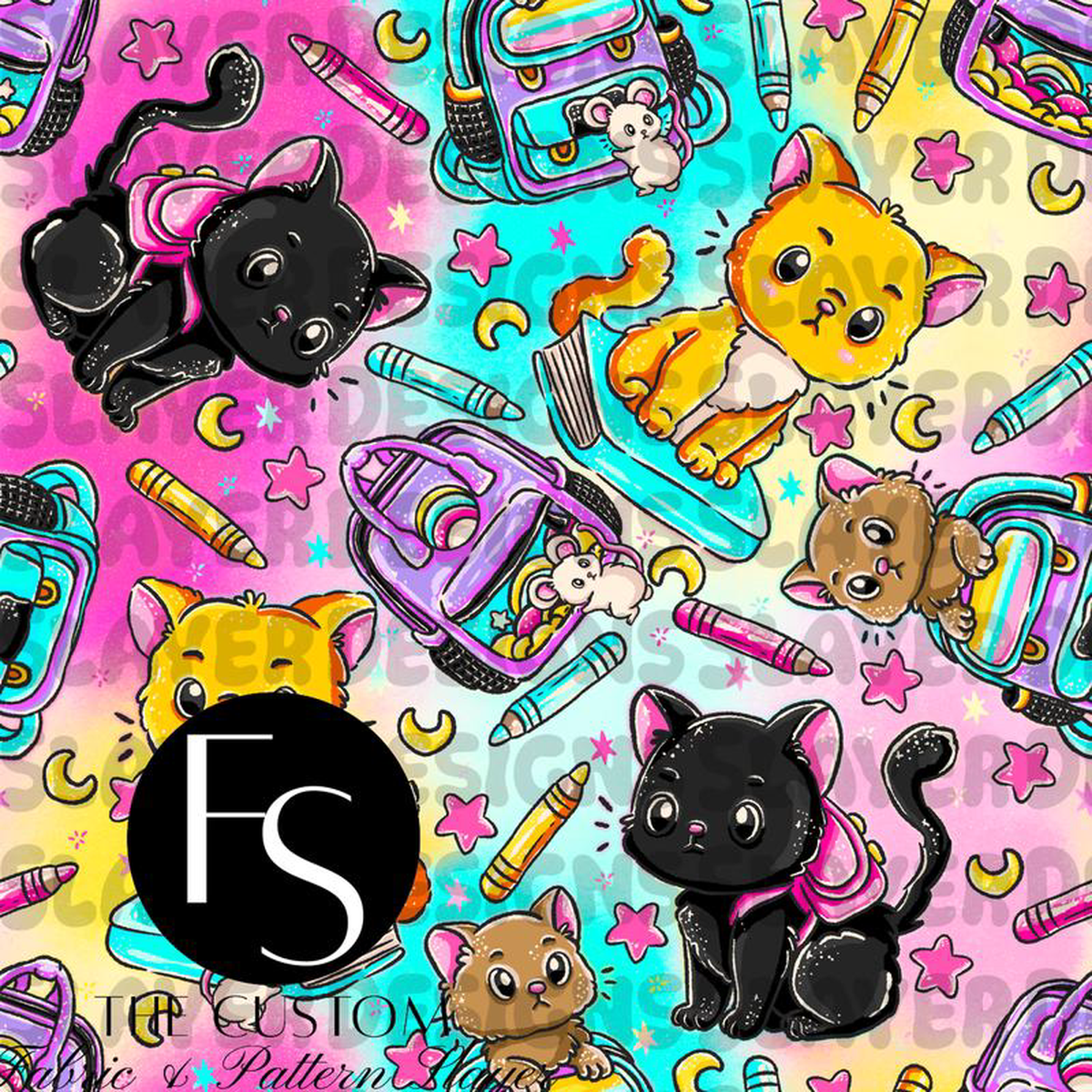 Back to school kitty B 8211 LYSSDOODLES