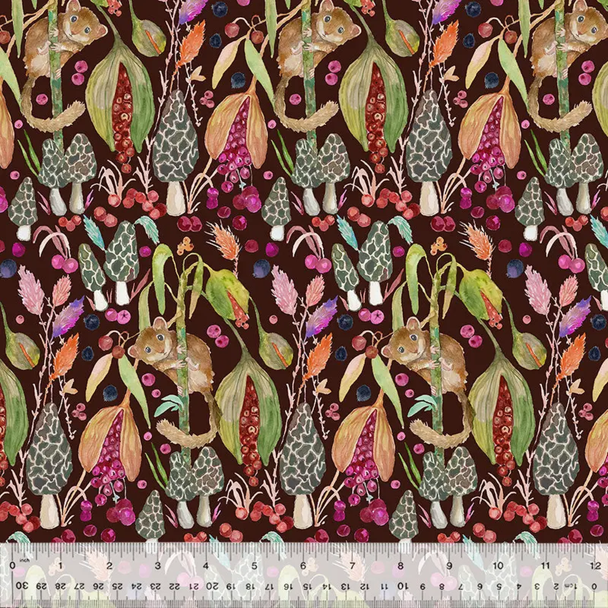 Forest Fruits Betsy Olmsted 54770D-2 Berry Little Dormouse Cotton