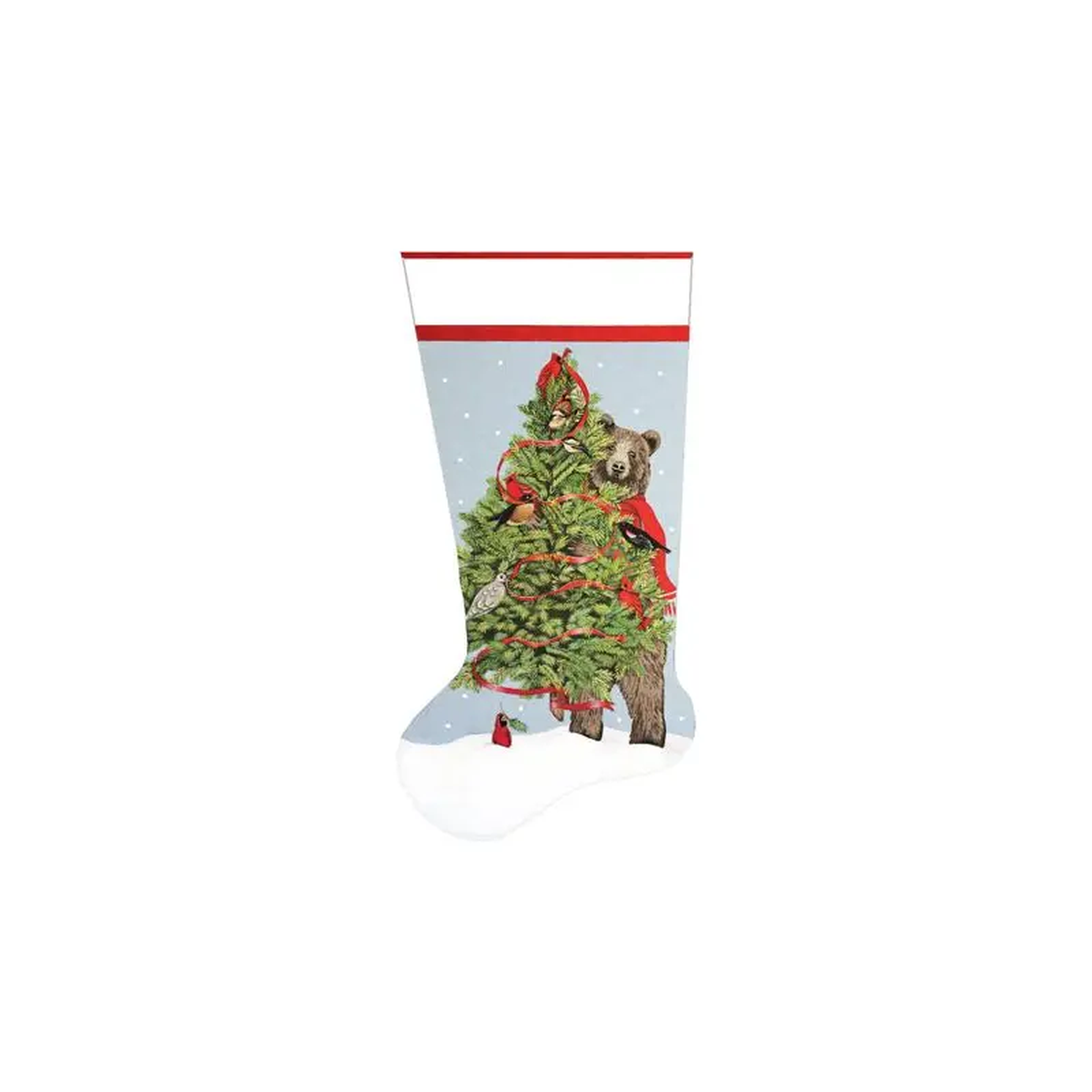 Melissa Shirley Designs Bear Tree Stocking Needlepoint Canvas