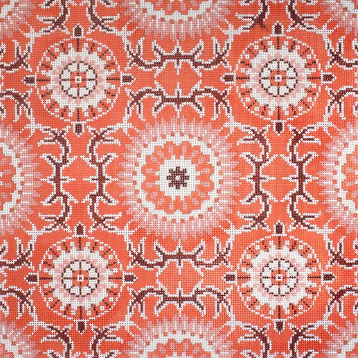 Cooper Oaks Design Bungalow 8211 Coral Needlepoint Canvas