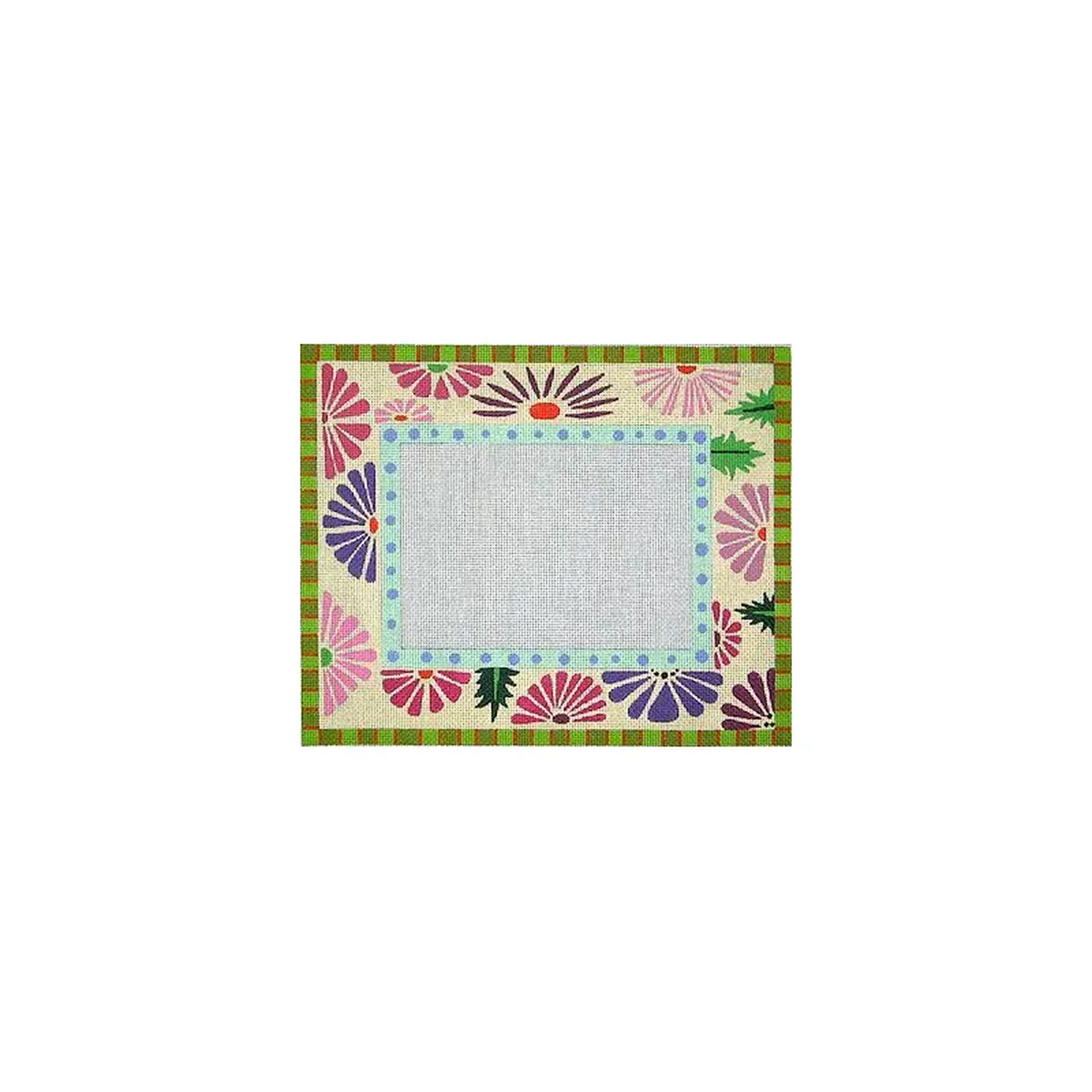 Zecca Cosmos Frame Needlepoint Canvas