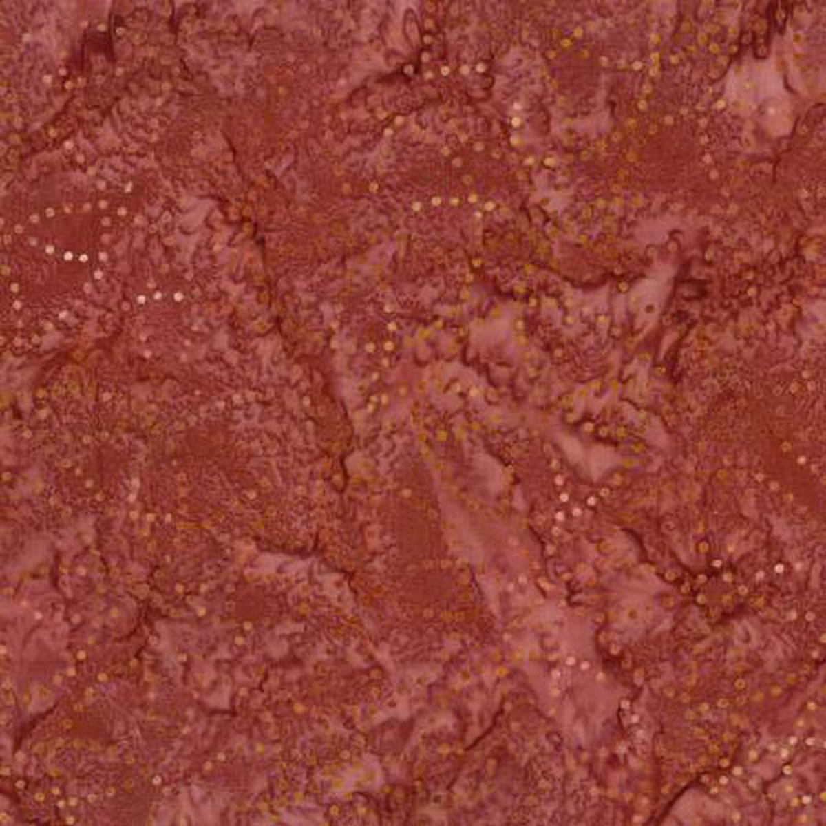 Copper Mountain Dusty Red Circle Dots Batik 22293-387