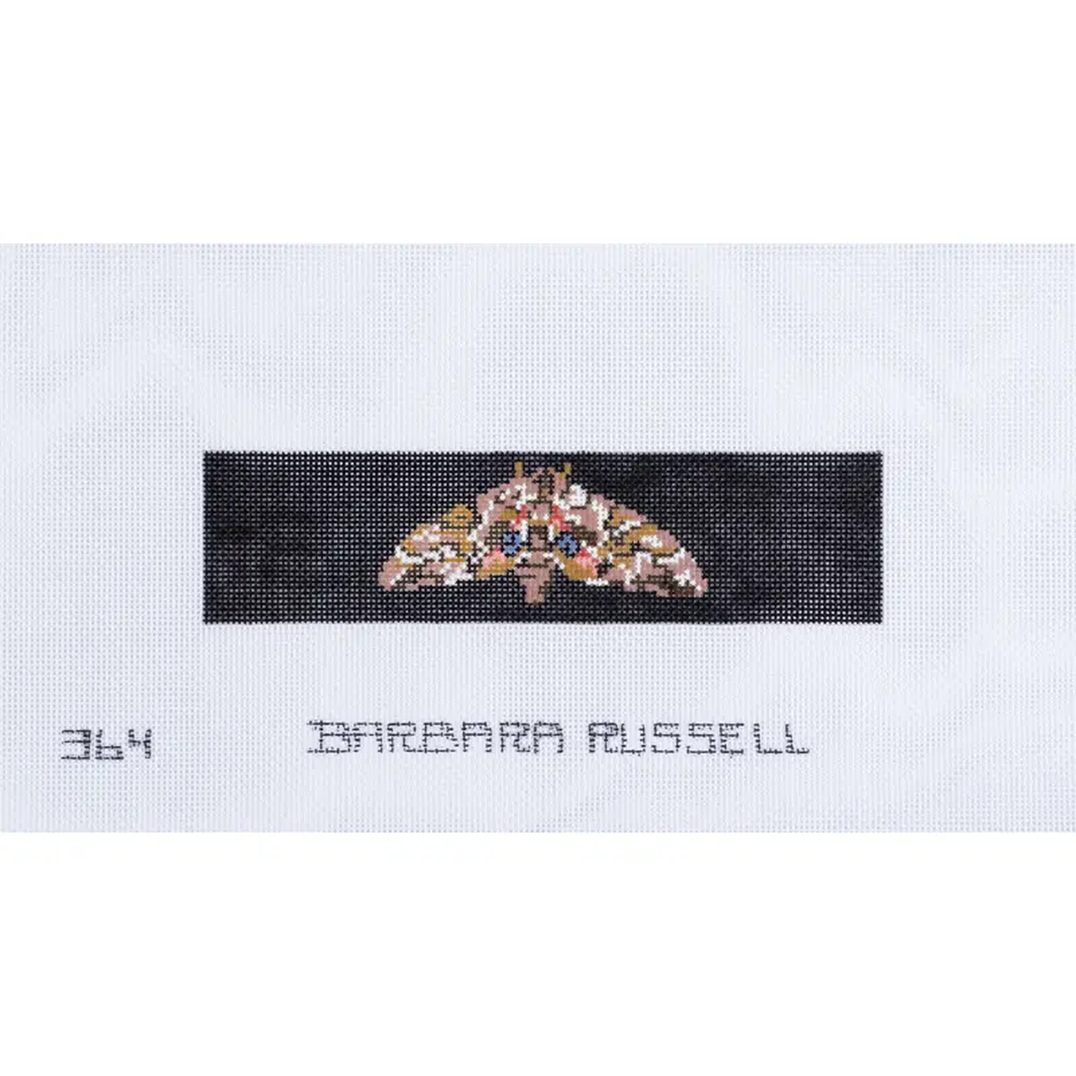 Barbara Russell Eyed Hawk Moth Bookmark Needlepoint Canvas
