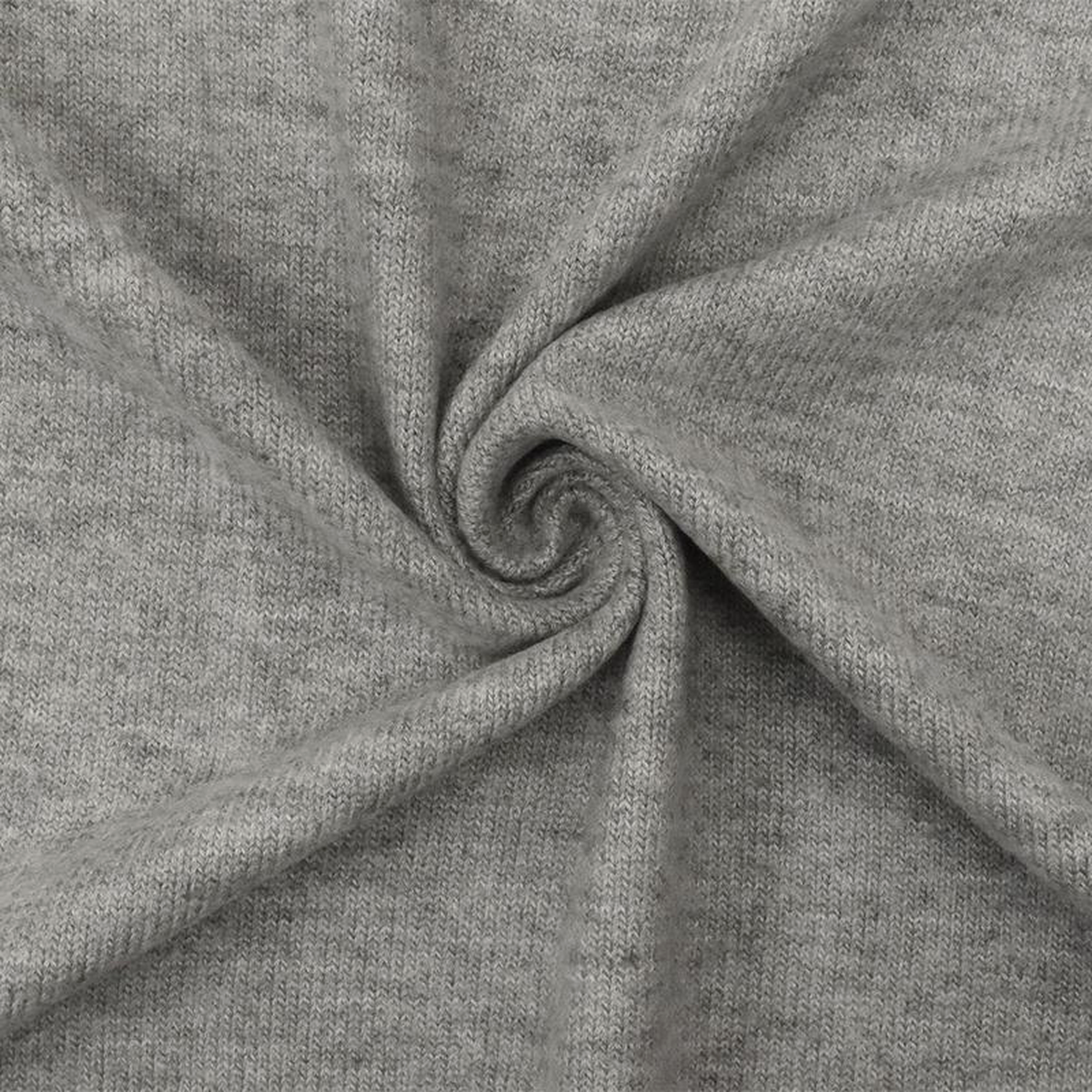 5 YD PC-Heather Simple Gray Stretch Rayon Brushed Jersey Knit Fabric