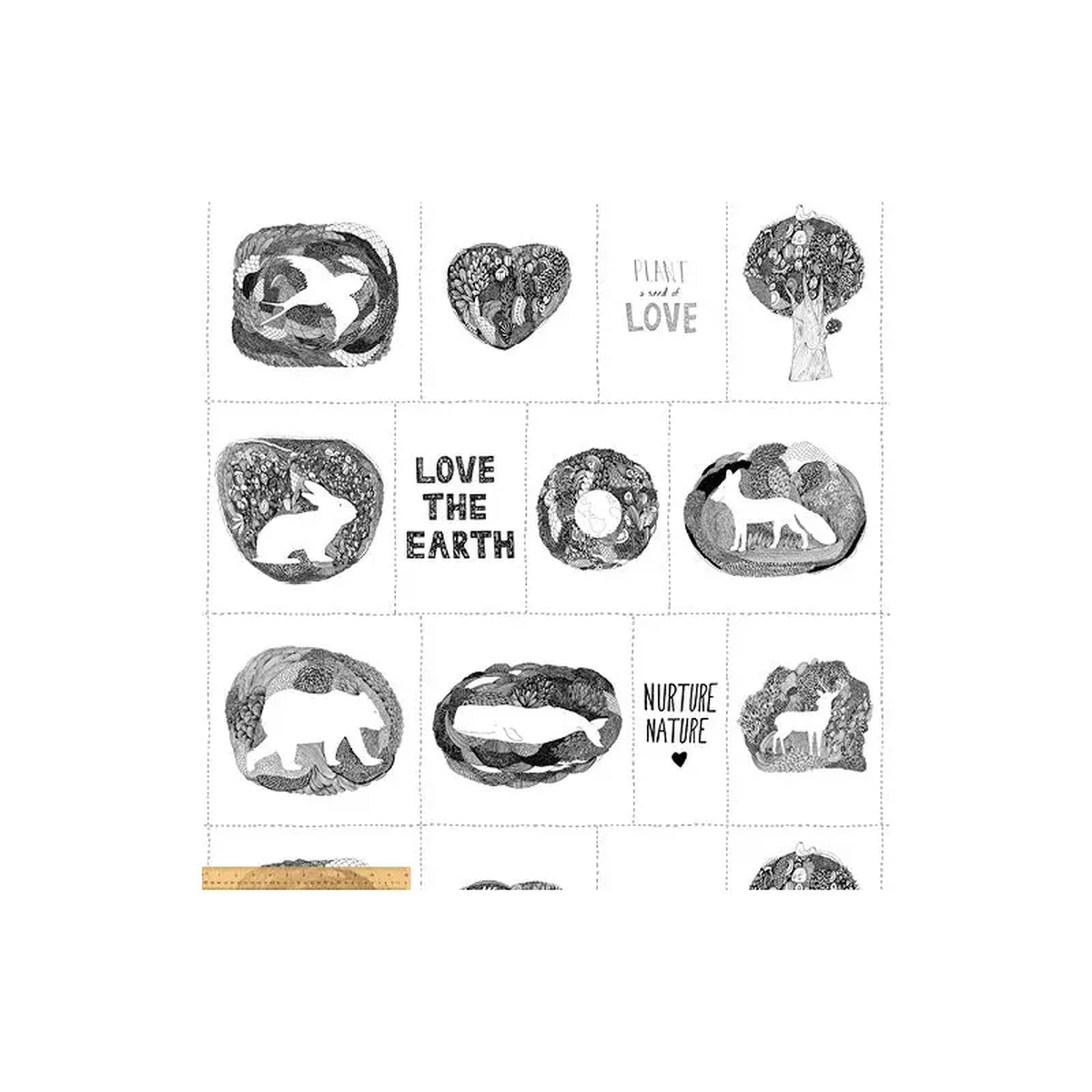 Love the Earth Virginia Kraljevic 51496DP-1 Cotton