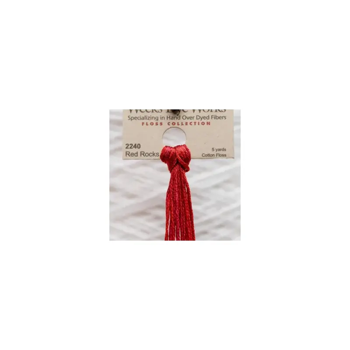 Weeks Dye Works Overdyed Floss 8211 2240 Red Rocks
