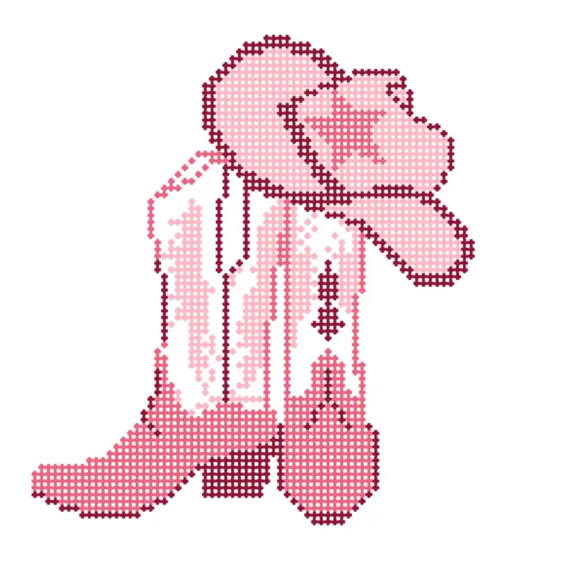 Ann Kaye Studio Pink Boots Needlepoint Canvas