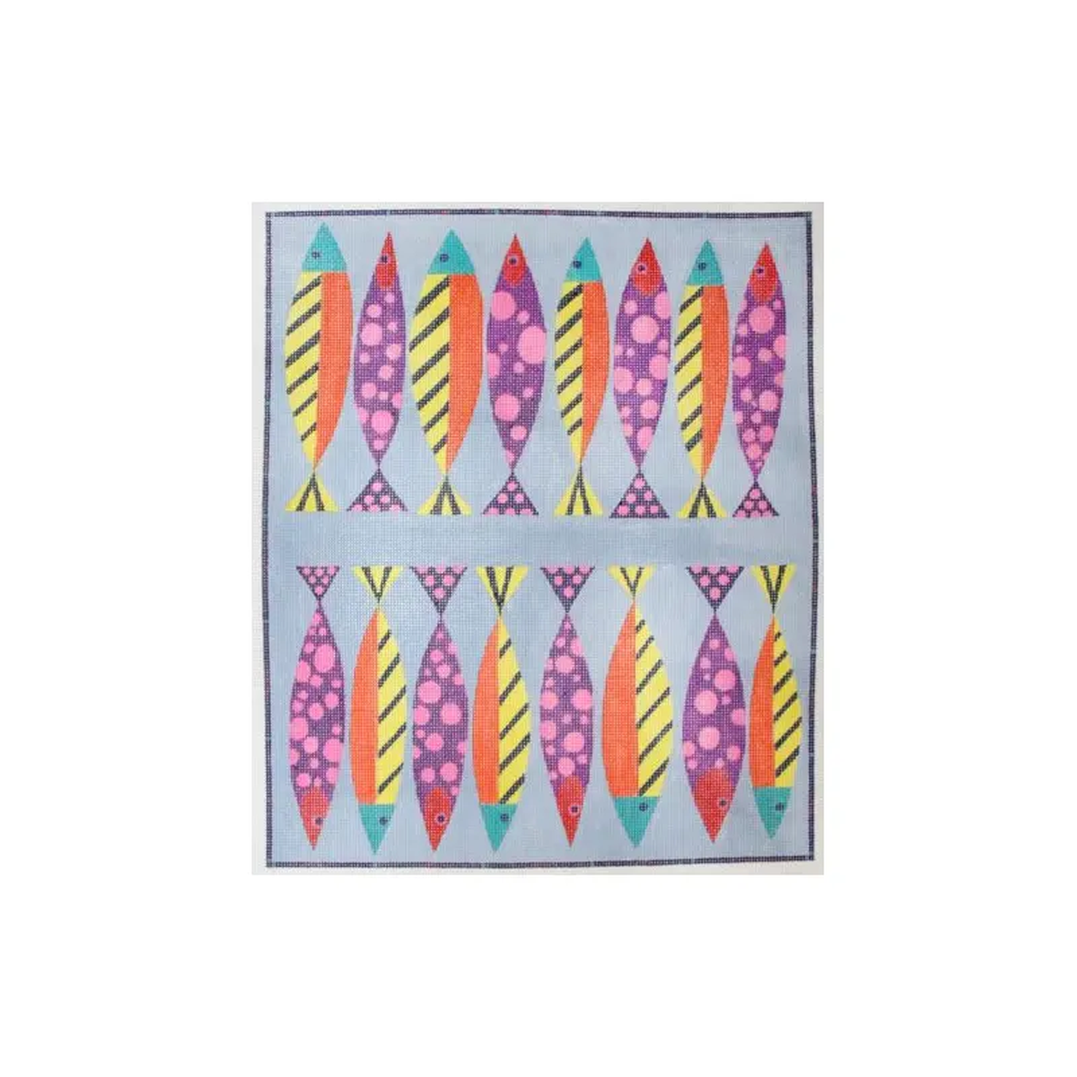 Zecca Sardines Clutch Needlepoint Canvas