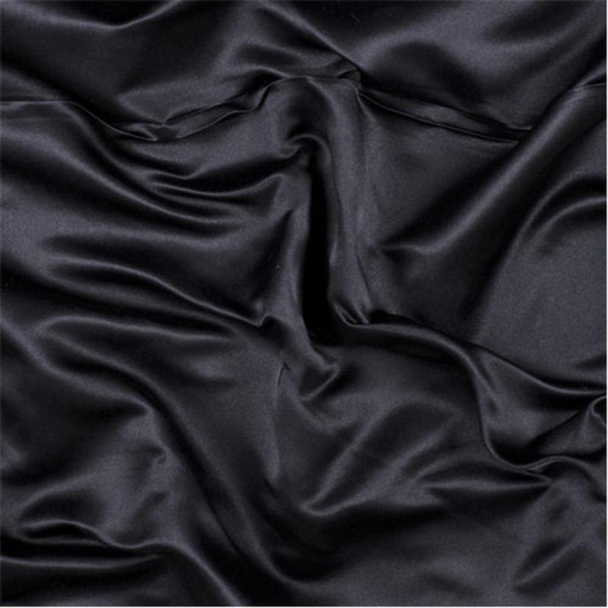 Runway Silks Black Silk Duchess Satin Fabric 8211 Reorderable