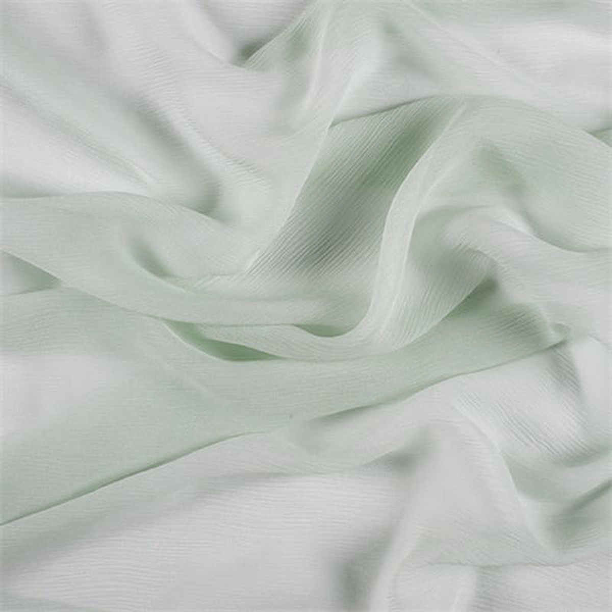 Runway Silks Sage Green Crinkled Silk Chiffon Fabric 8211 Reorderable