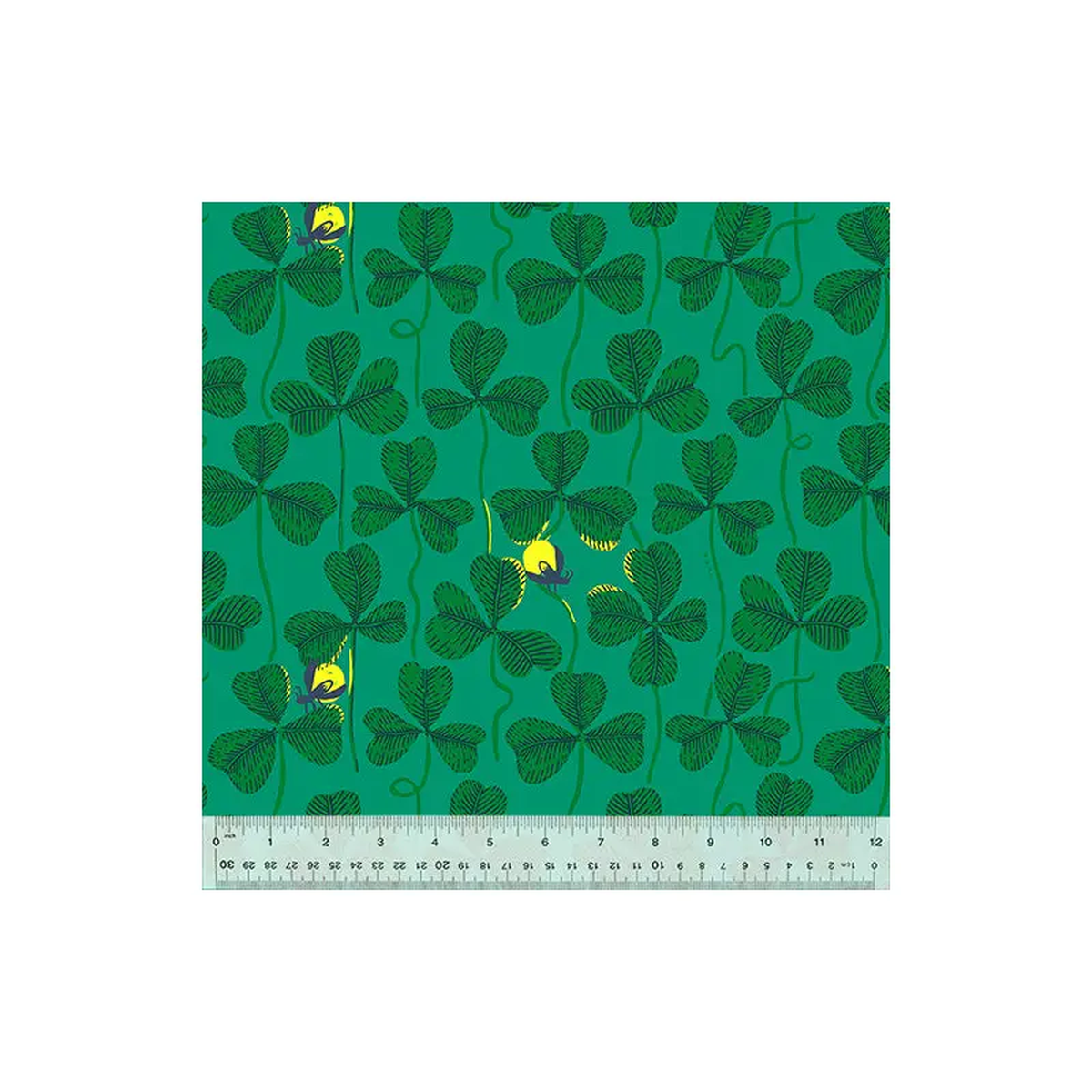 1088221 Quilt Back Heather Ross 53434W-1DES Green Fireflies Cotton