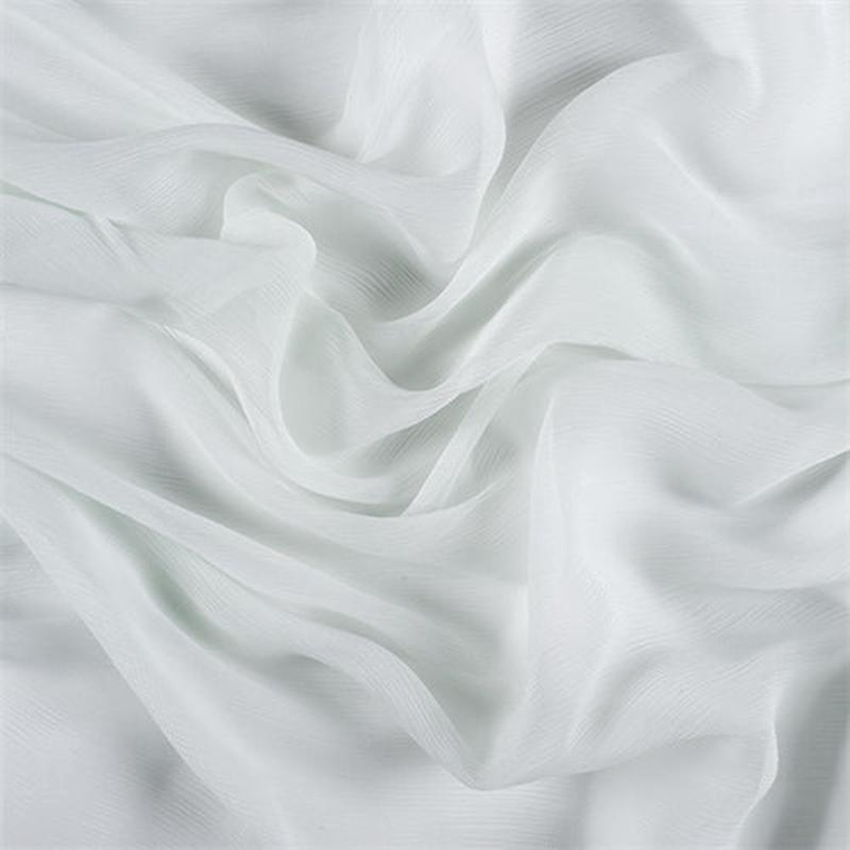 Runway Silks Pale Mint Crinkled Silk Chiffon Fabric 8211 Reorderable
