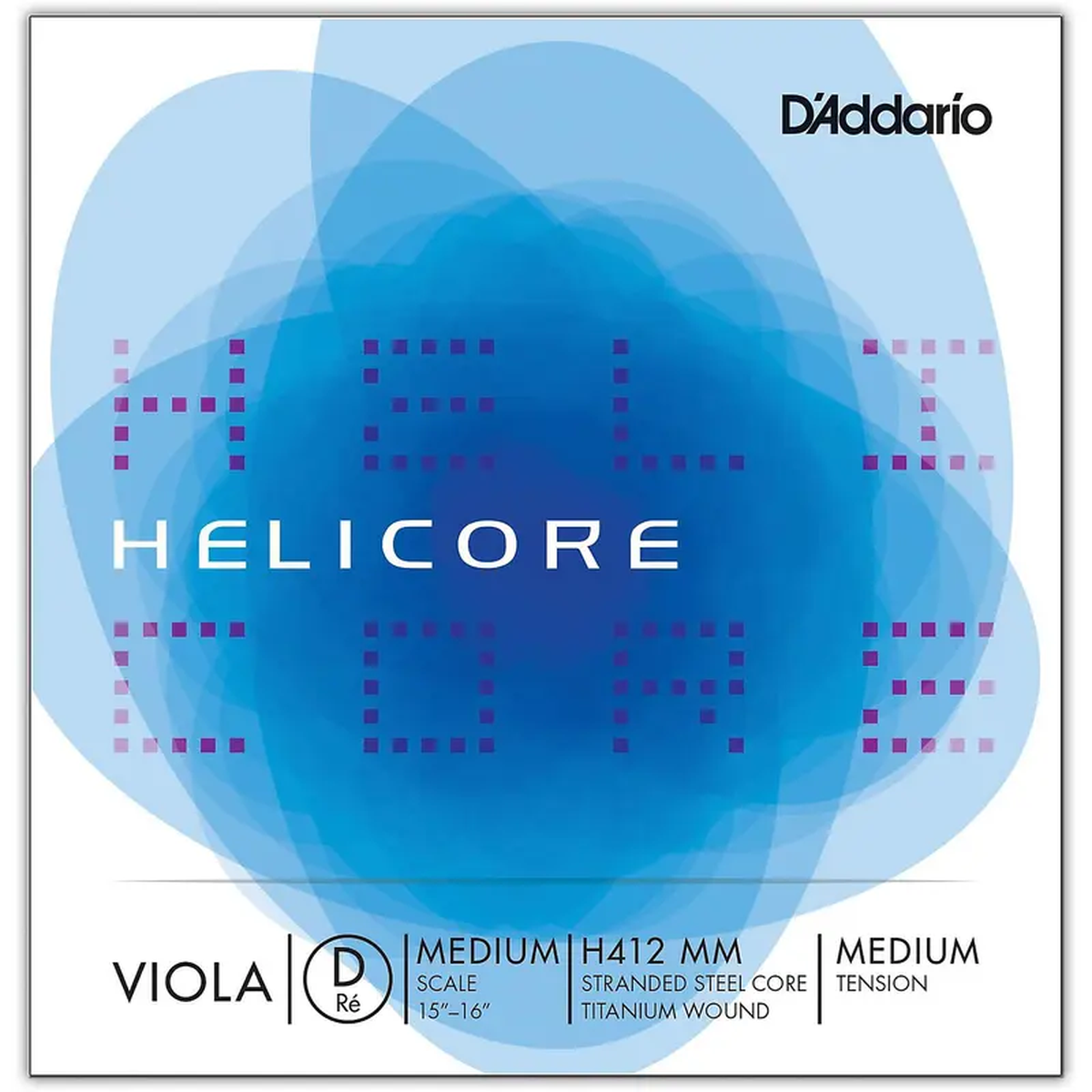 D8217Addario H412 Helicore Long Scale Viola D String
