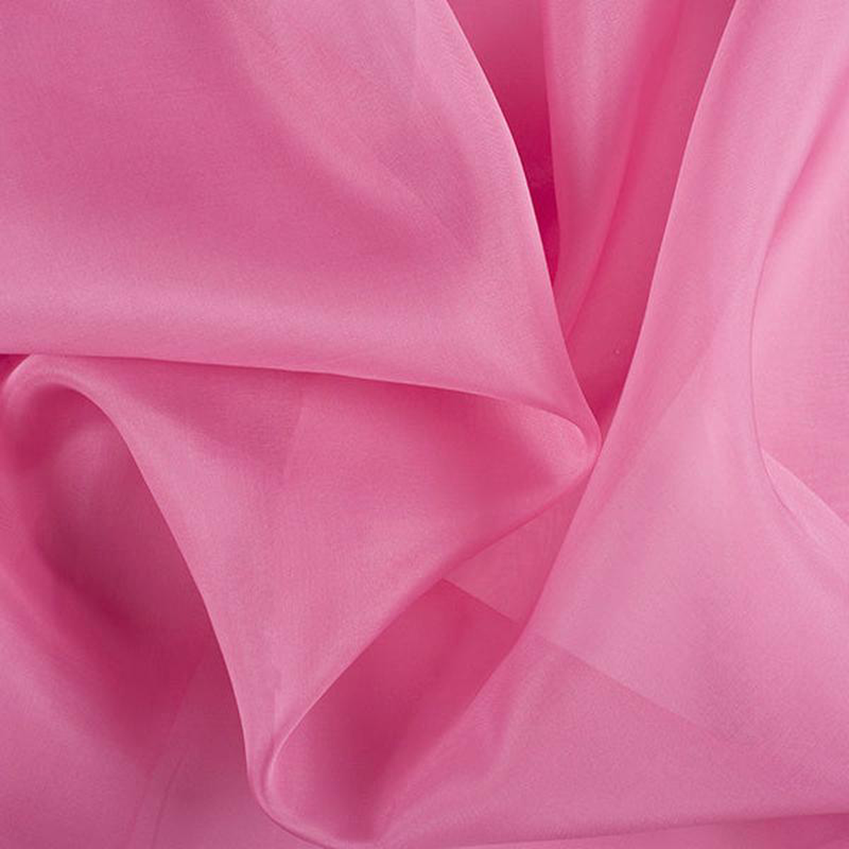Runway Silks Carnation Pink Silk Organza Fabric 8211 Reorderable