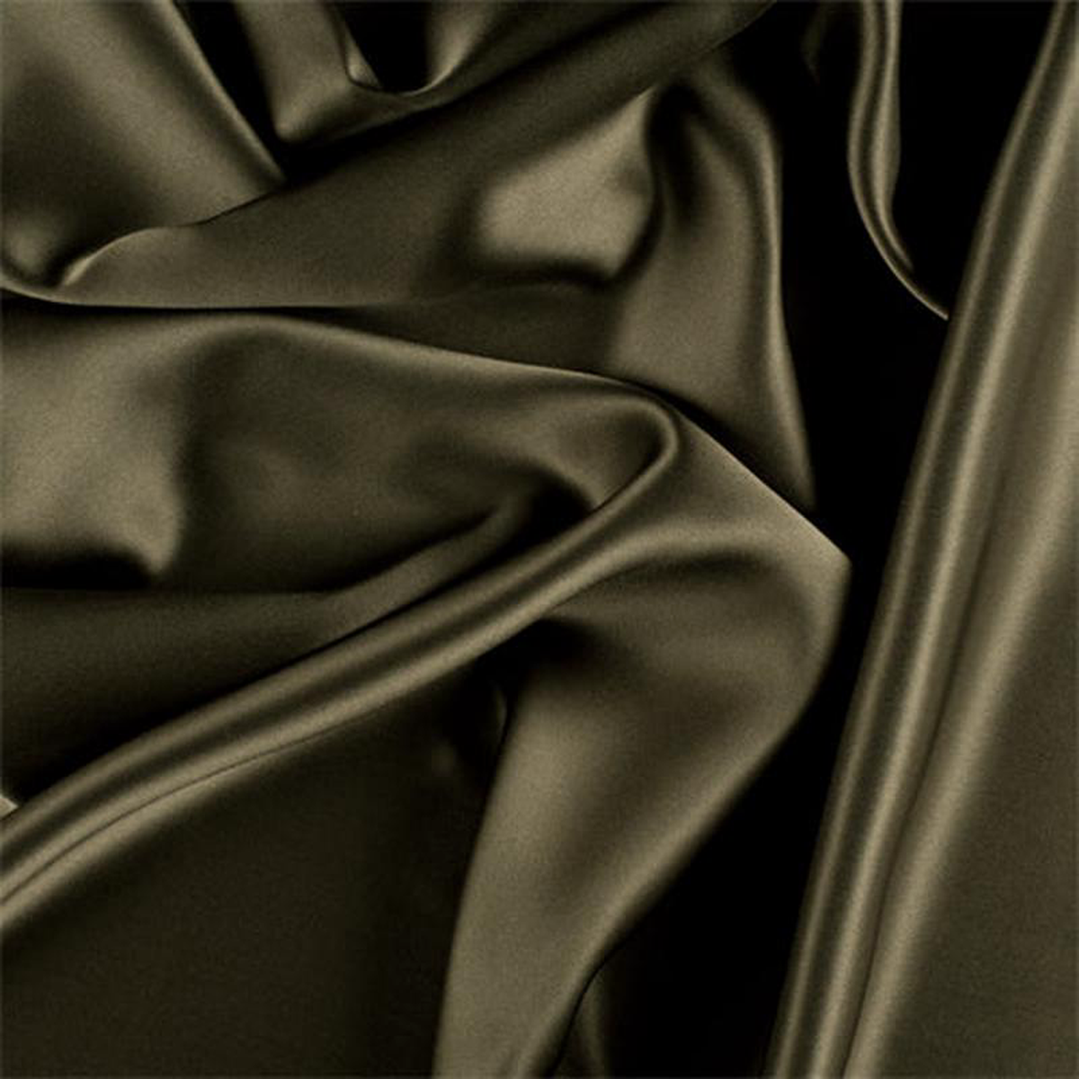 Runway Silks Olive Green Silk Charmeuse Fabric 8211 Reorderable