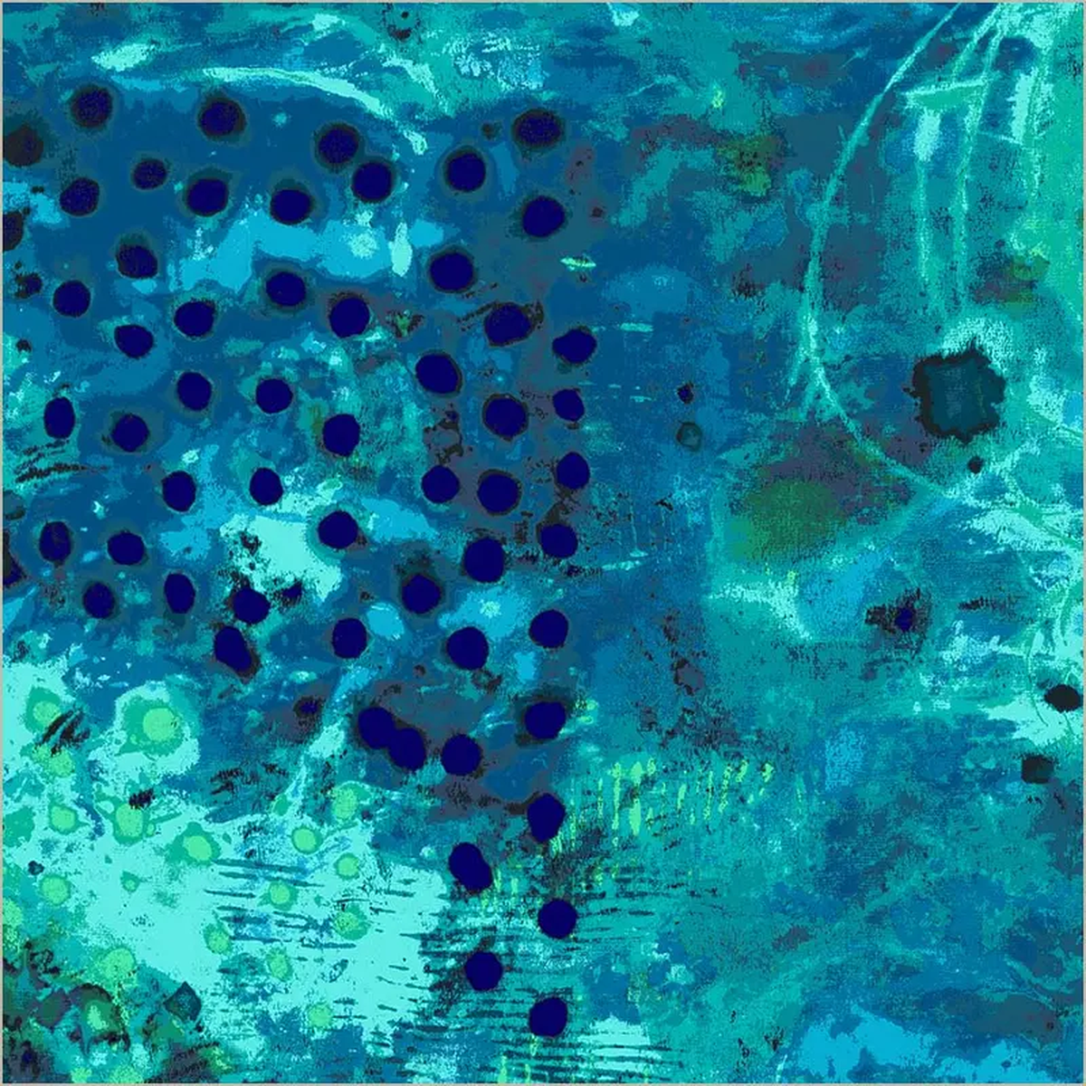 1088221 Quilt Back Marcia Derse 53442DW-2DES Blue Hour 1088221 Spotted Graffiti Cotton