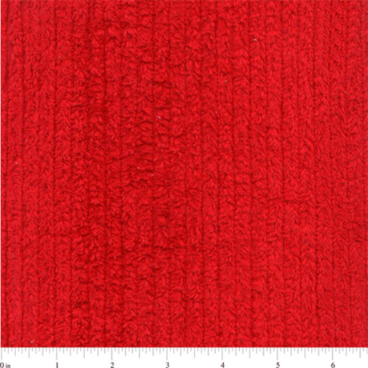 10 YD Bolt-Red Cotton Chenille Fabric