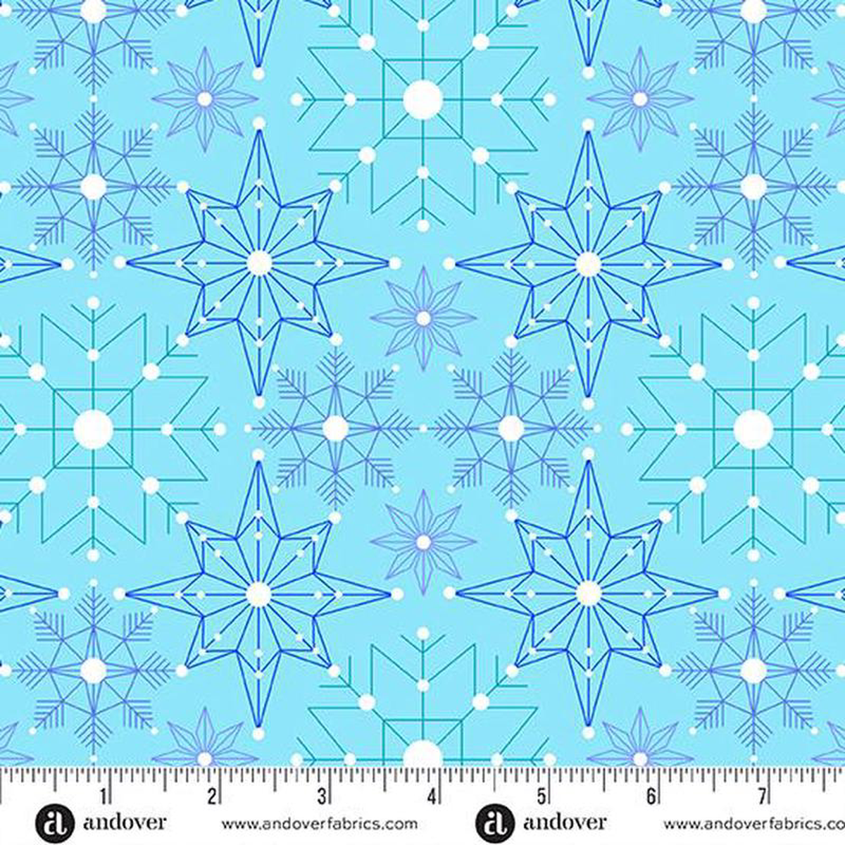 Andover Fabrics Cent Pr Deco Frost CS-1113-LB Aurora Giucy Giuce