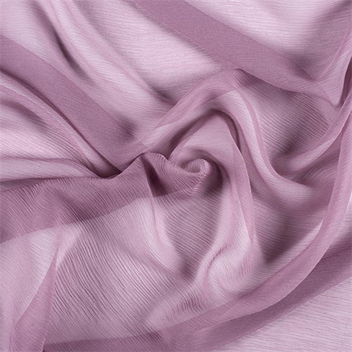Runway Silks Mauve Crinkled Silk Chiffon Fabric 8211 Reorderable