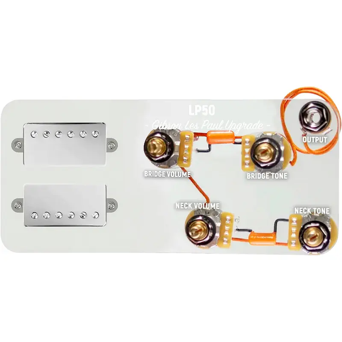 920D Custom Combo Kit for Les Paul With Nickel Roughneck Humbuckers and LP-JP Wiring Harness