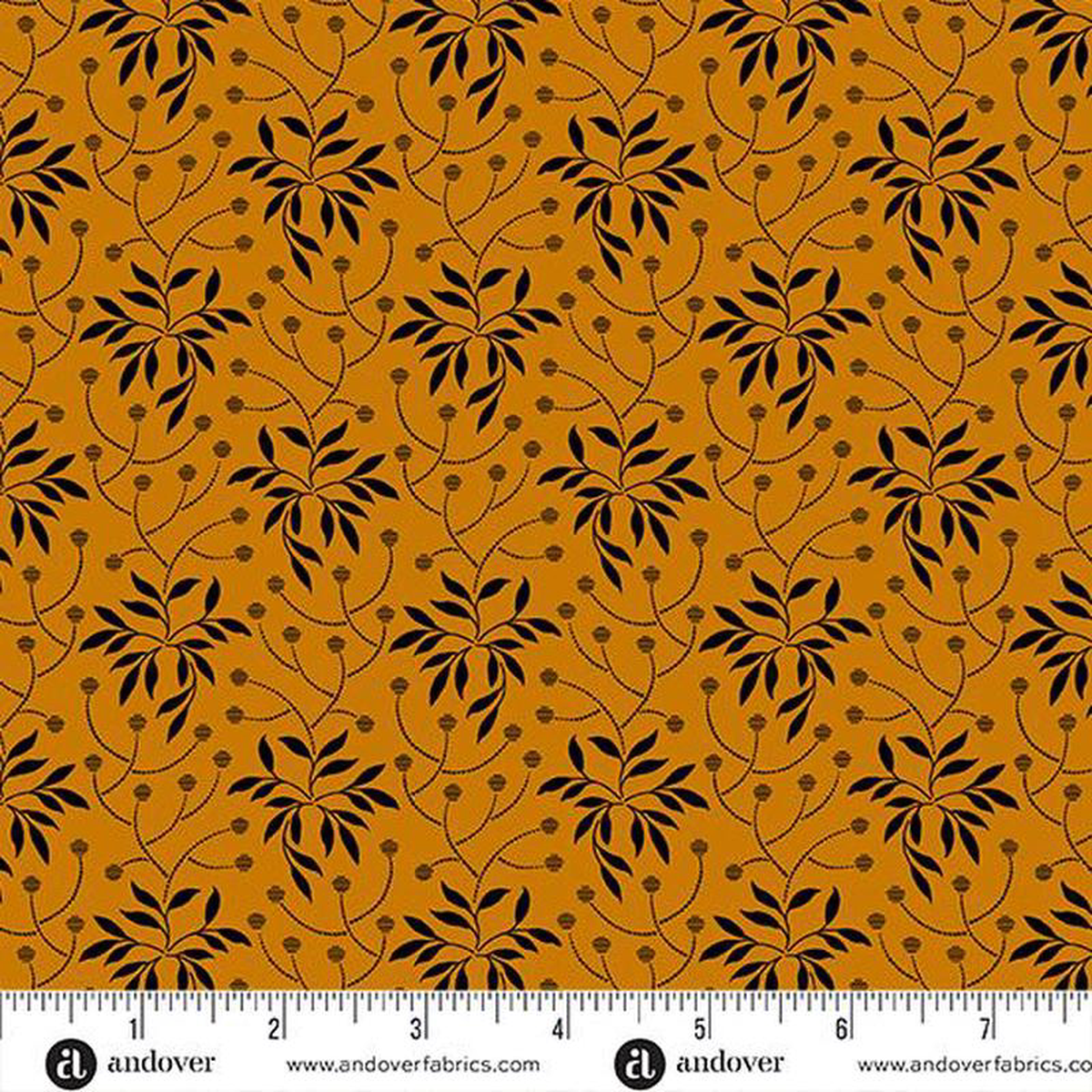 Andover Fabrics Pumpkin Licorice A-1103-O Pumpkin