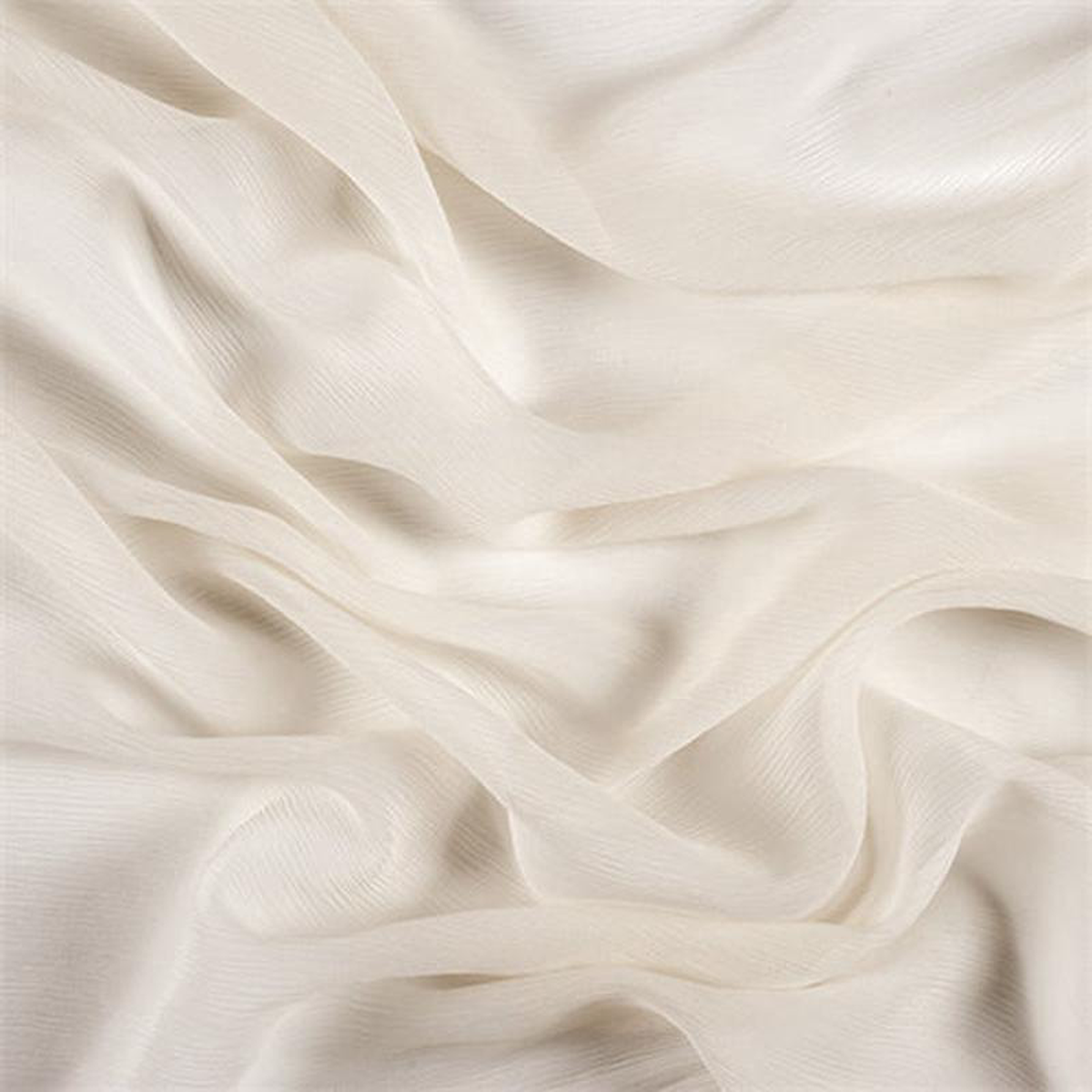 Runway Silks Pale Yellow Crinkled Silk Chiffon Fabric 8211 Reorderable