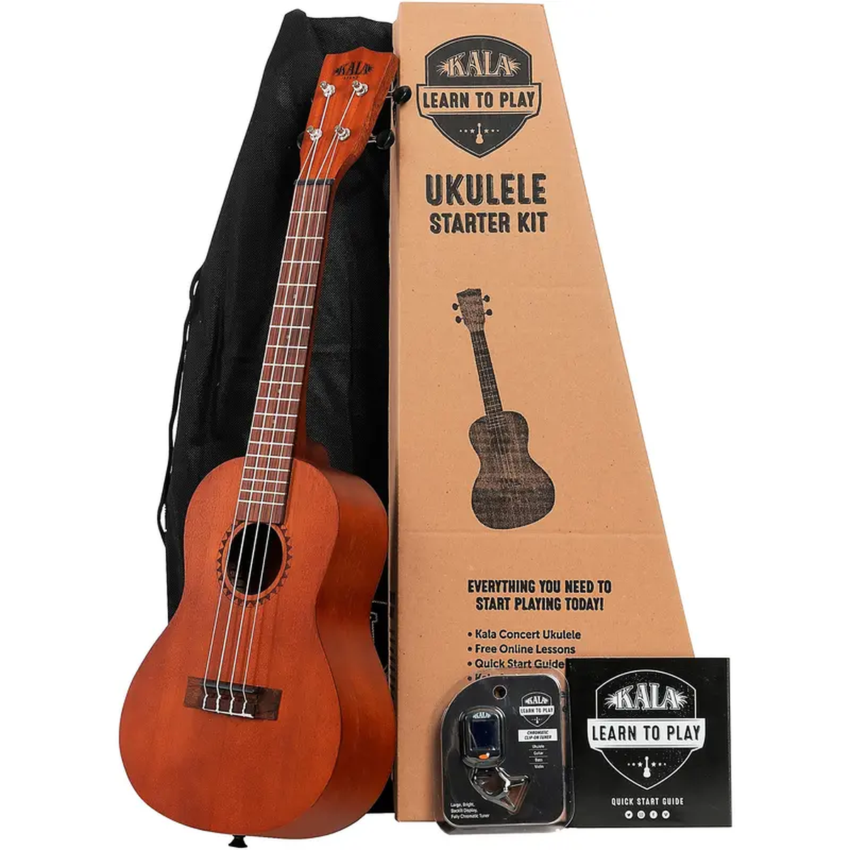 Kala Learn To Play Concert Ukulele Starter Kit