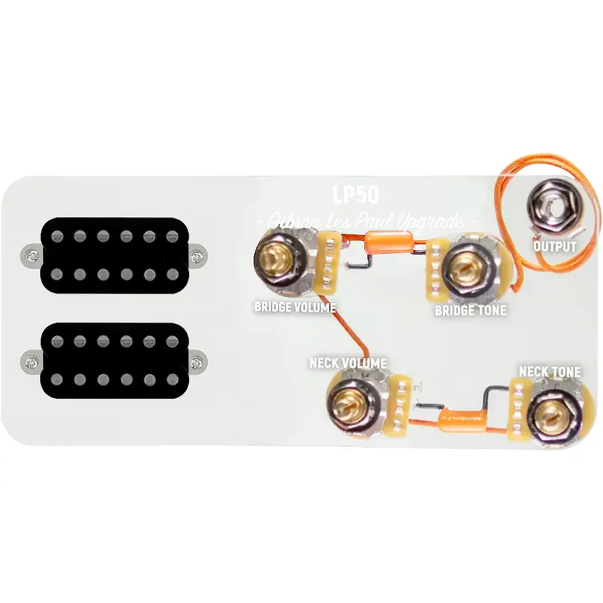920D Custom Combo Kit for Les Paul With Uncovered Cool Kids Humbuckers and LP-JP Wiring Harness