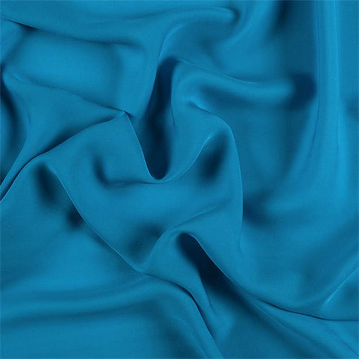 Runway Silks Bright Blue Silk Double Georgette Fabric 8211 Reorderable
