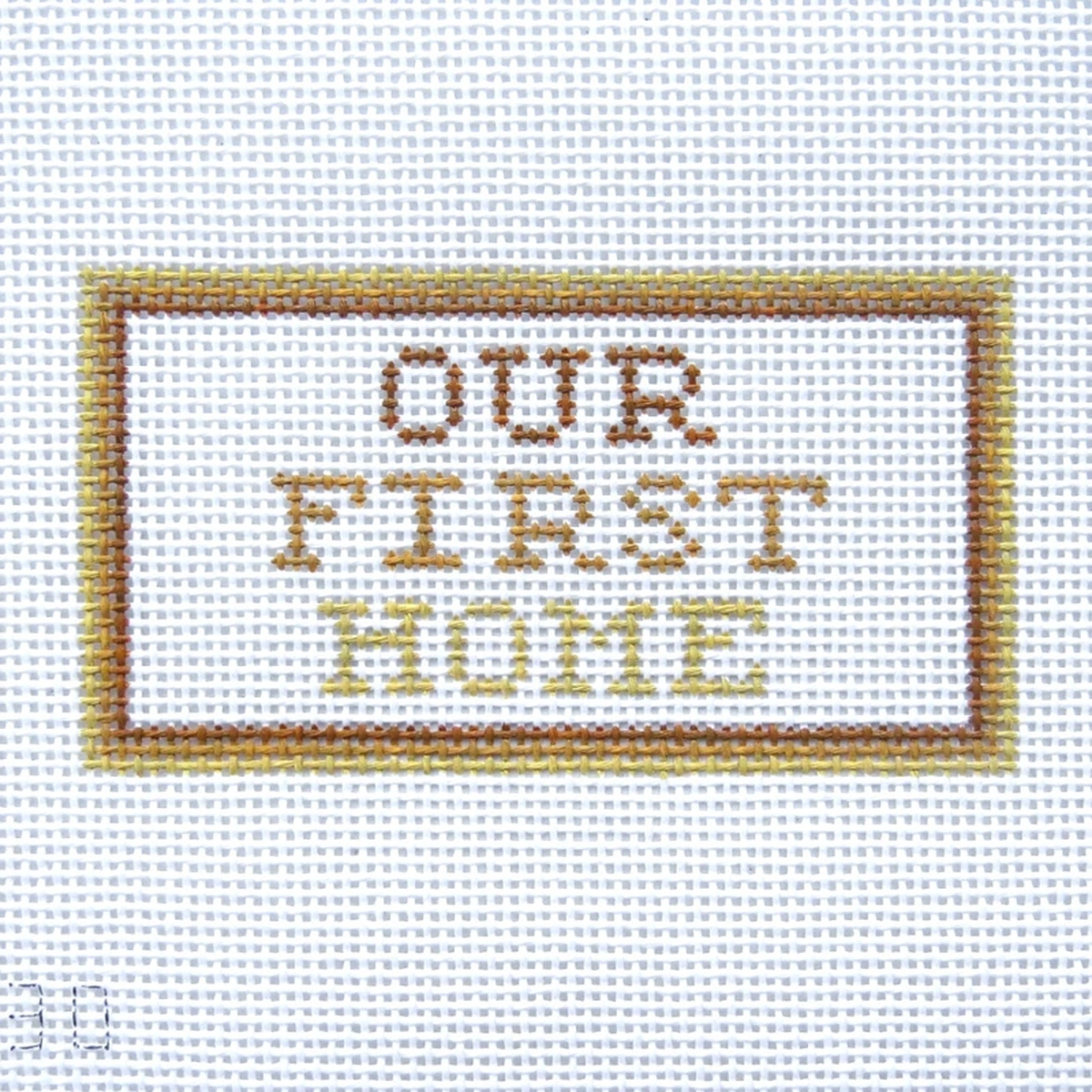 Alice 038 Blue Our First Home Needlepoint Canvas